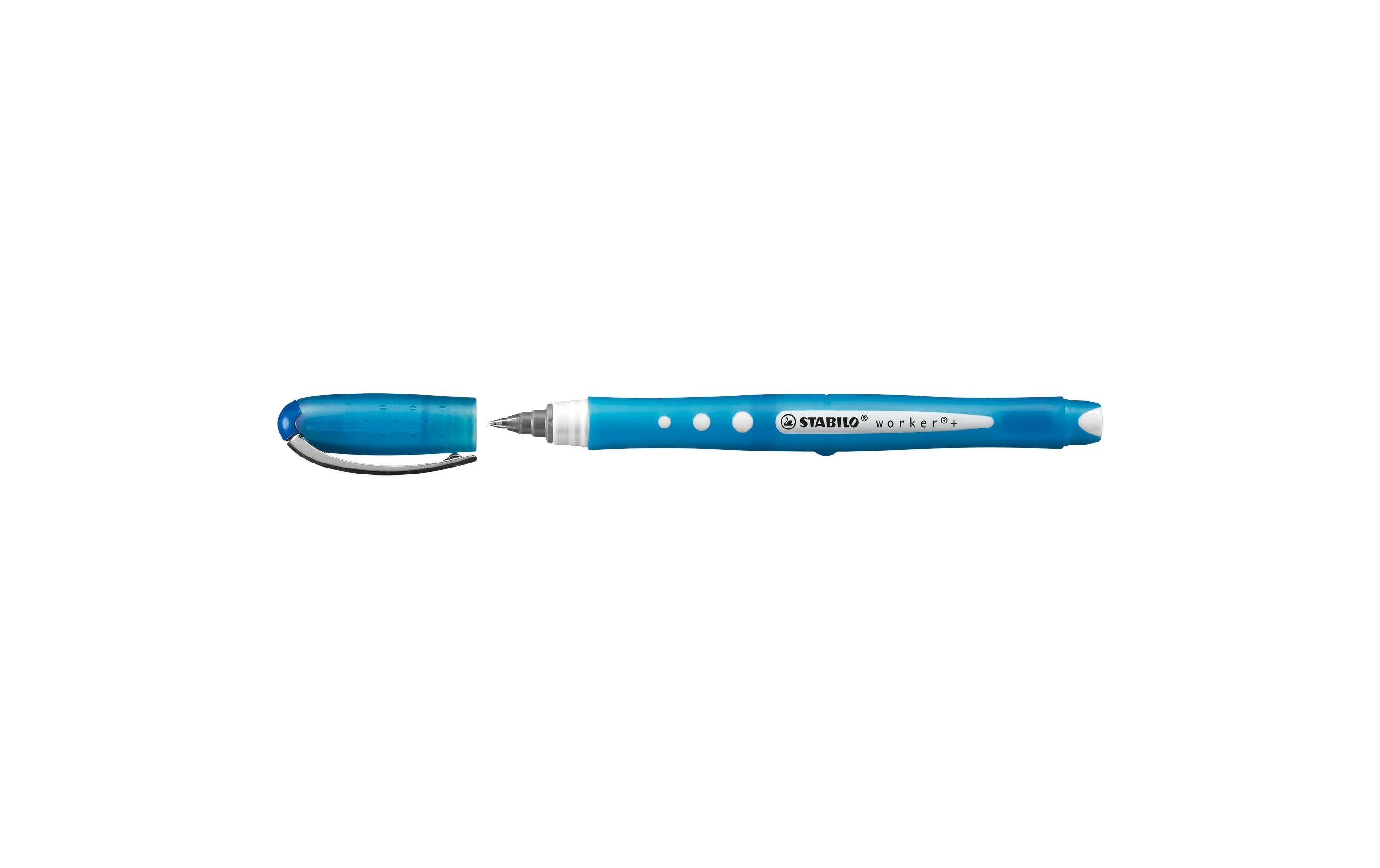 STABILO Rollerball Worker + Colorful Blau