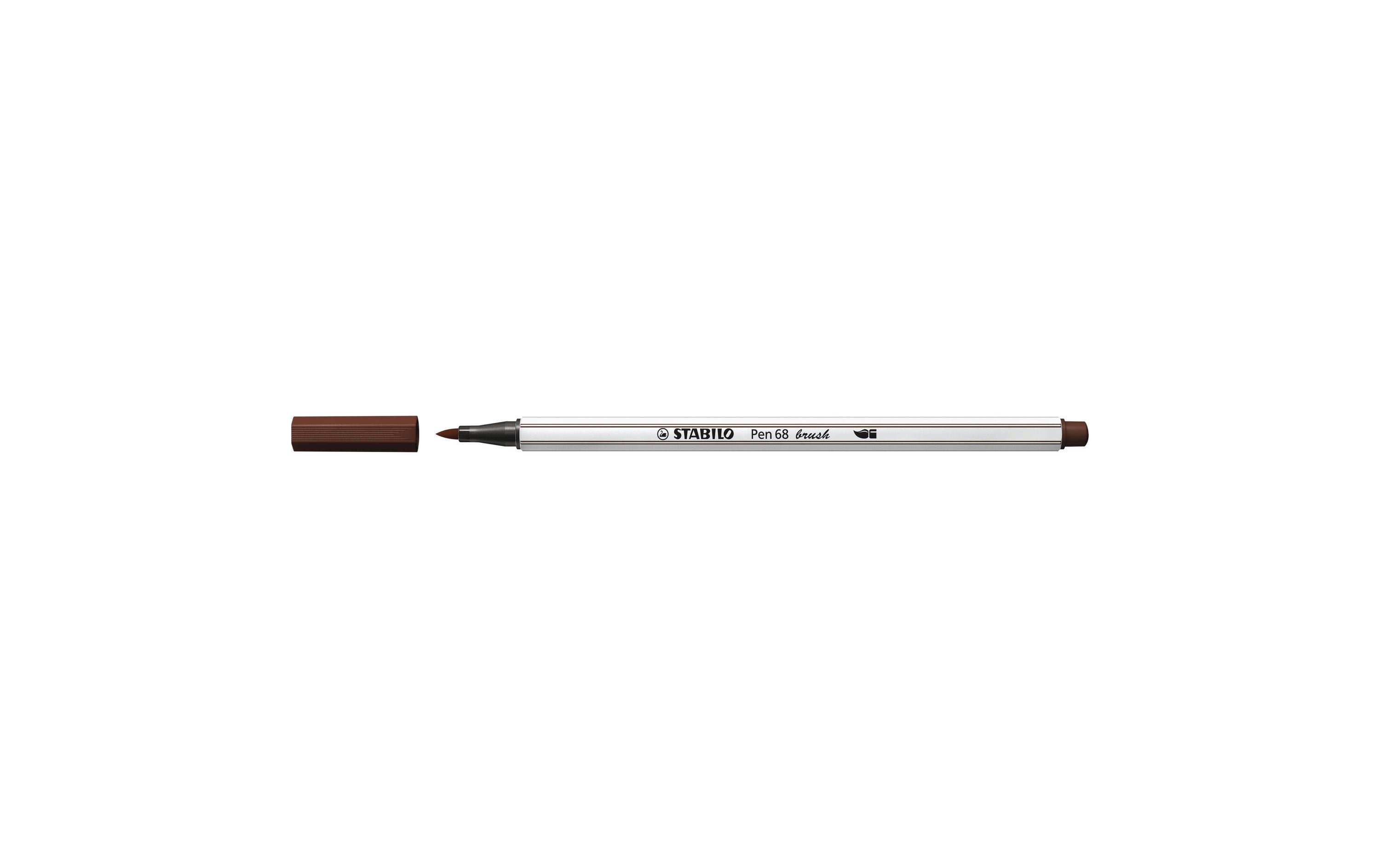 STABILO Fasermaler Pen 68 brush Braun