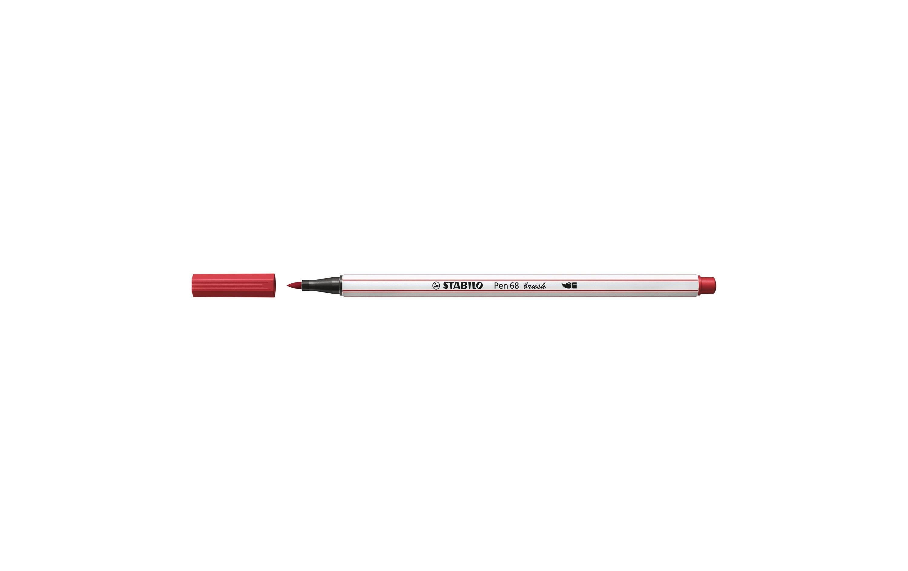 STABILO Fasermaler Pen 68 brush Dunkelrot