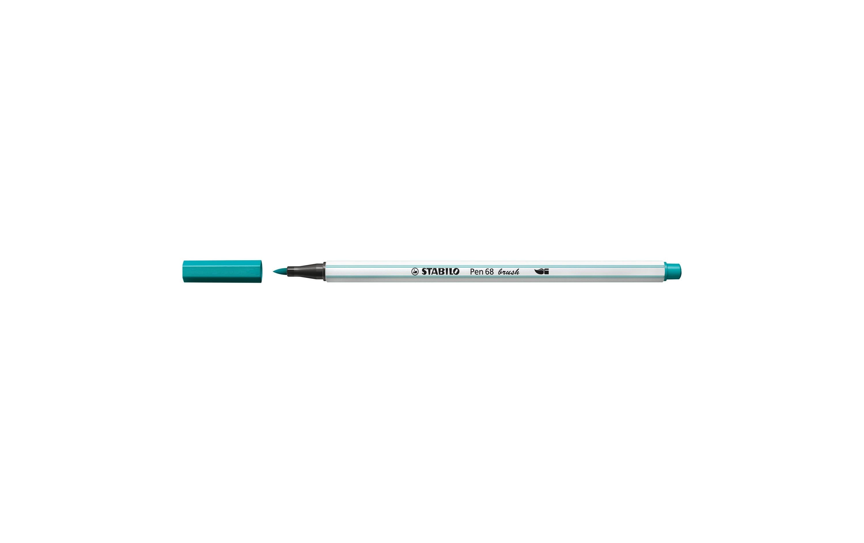 STABILO Fasermaler Pen 68 brush Türkisblau