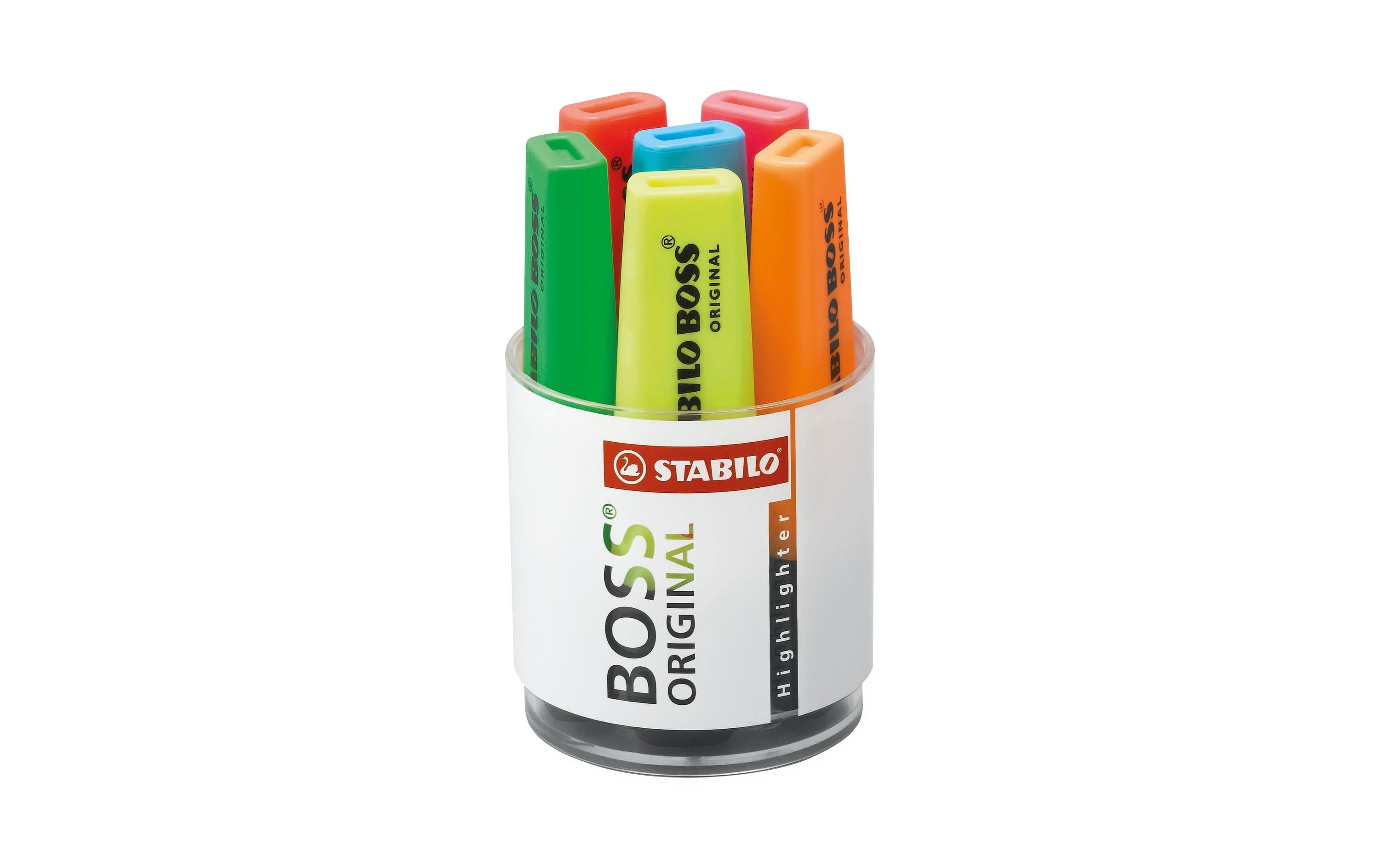 STABILO Textmarker Boss Pastell 6 Stück, Mehrfarbig