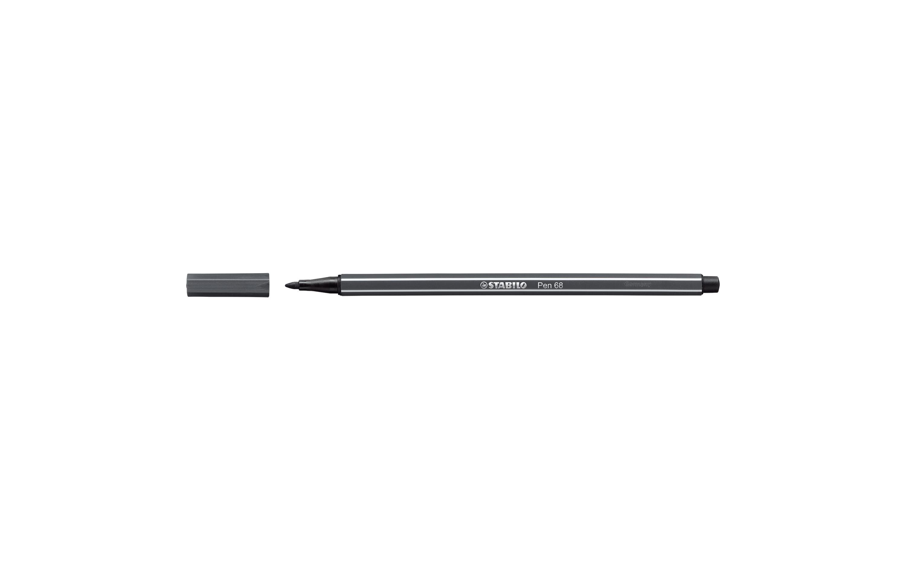 STABILO Fasermaler Pen 68 Schwarzgrau
