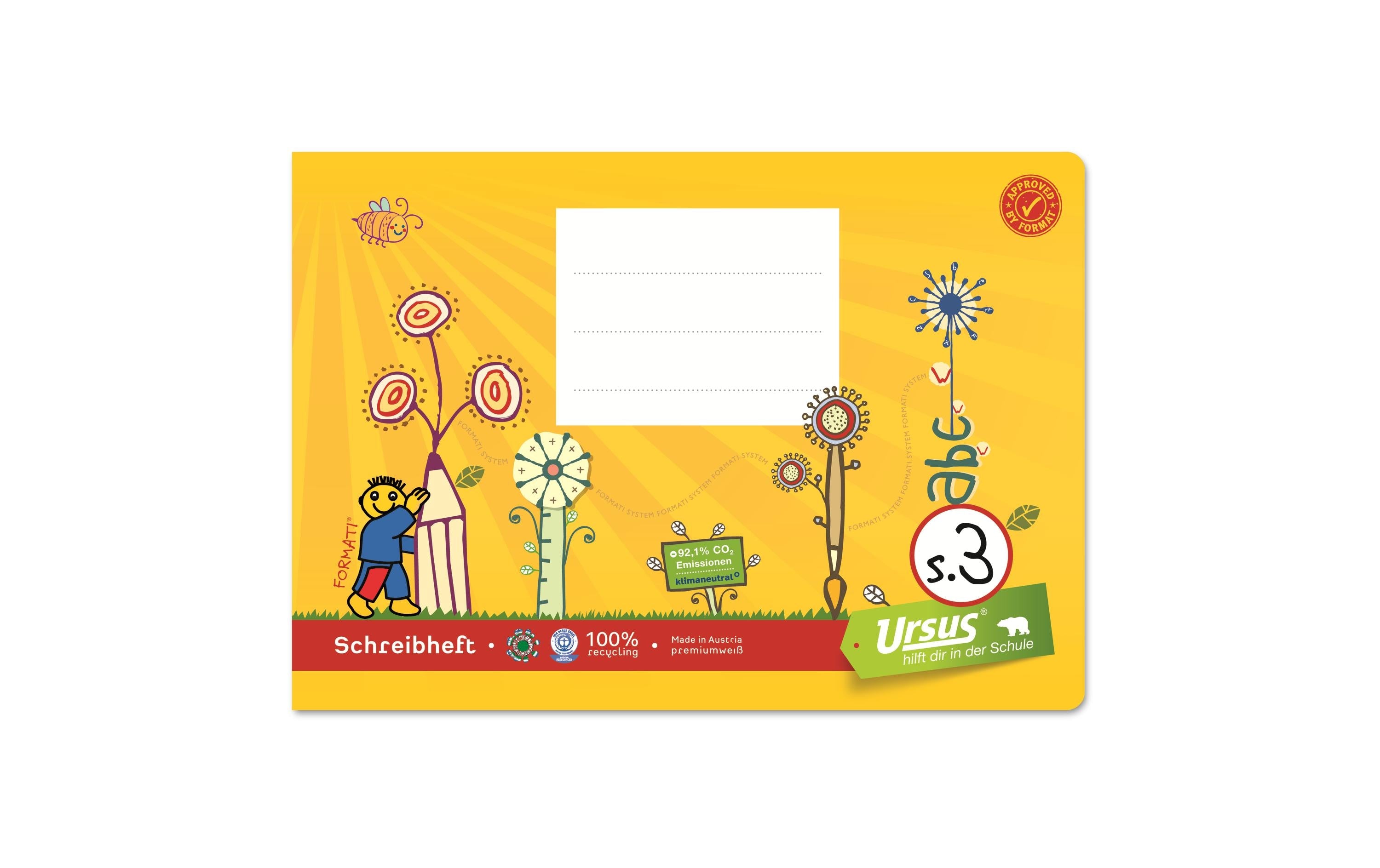 Formati S.3 A5 quer, Liniert, Gelb