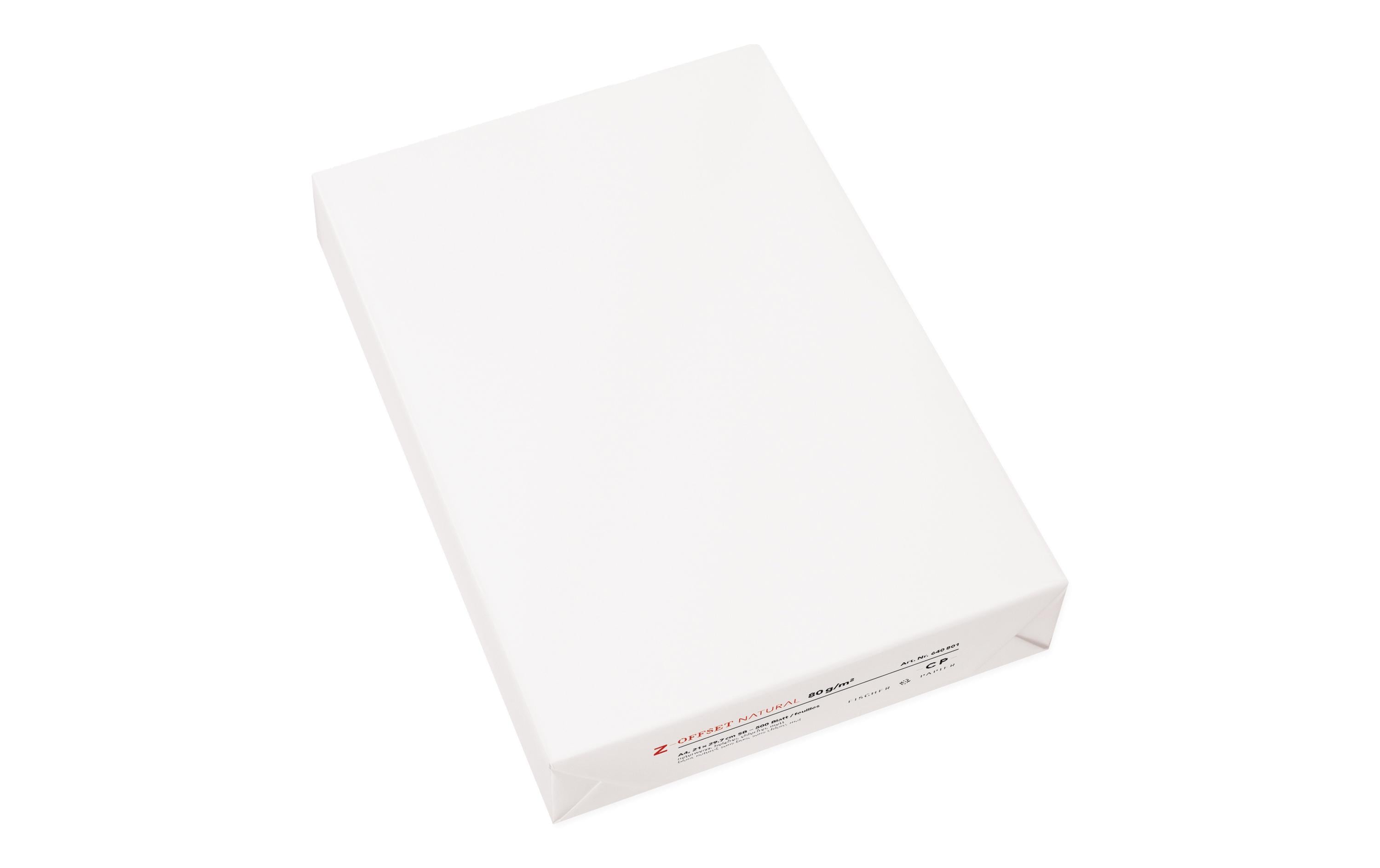Fischer Papier Kopierpapier A4, Weiss, 80 g/m², 2500 Blatt