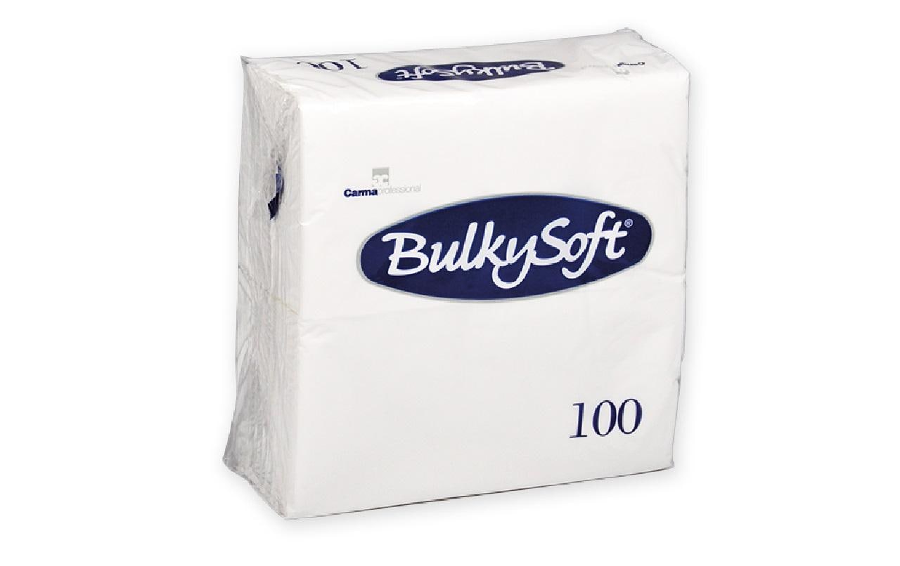 Haushaltsware Papierservietten 33 cm x 33 cm, 100 Stück, Weiss