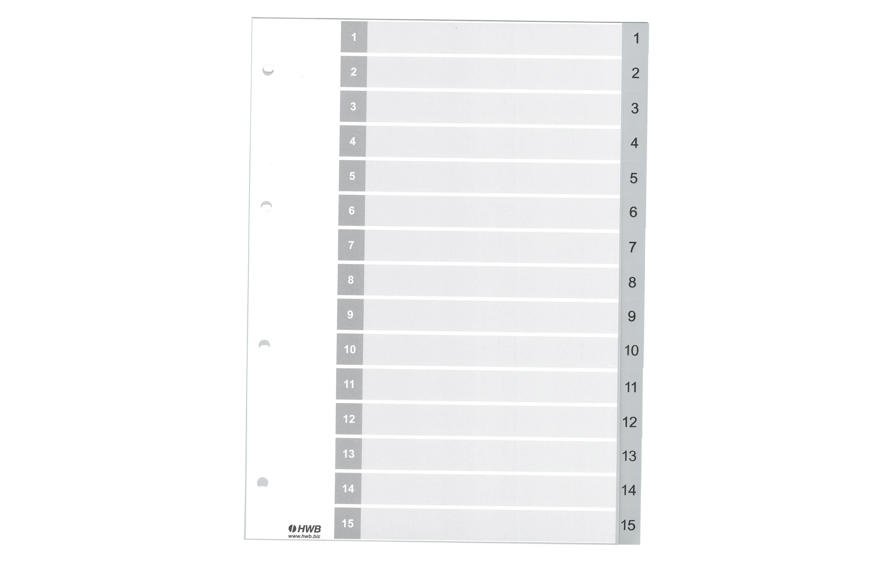 HWB Register A4, PP 1-15