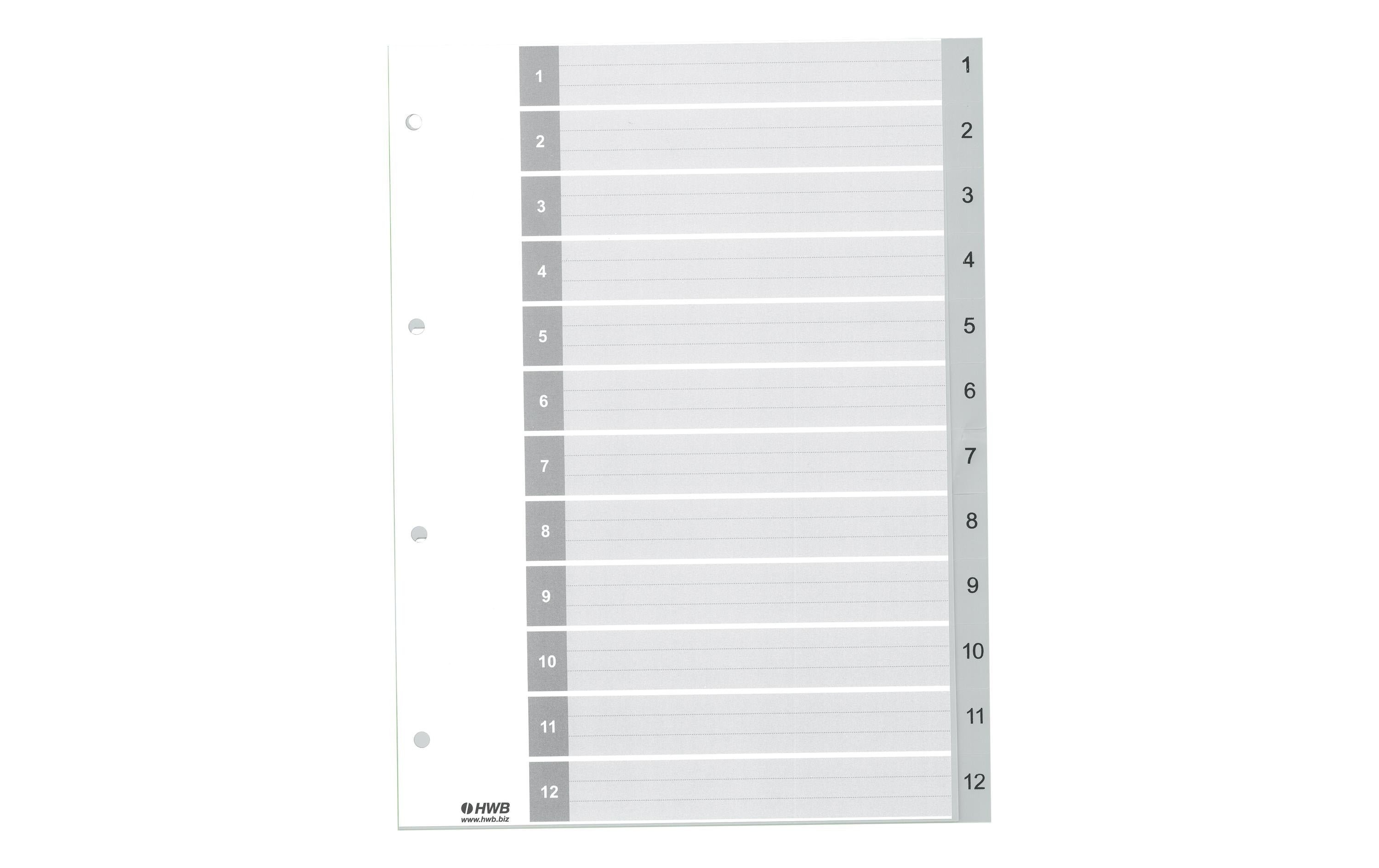 HWB Register A4, PP 1-12