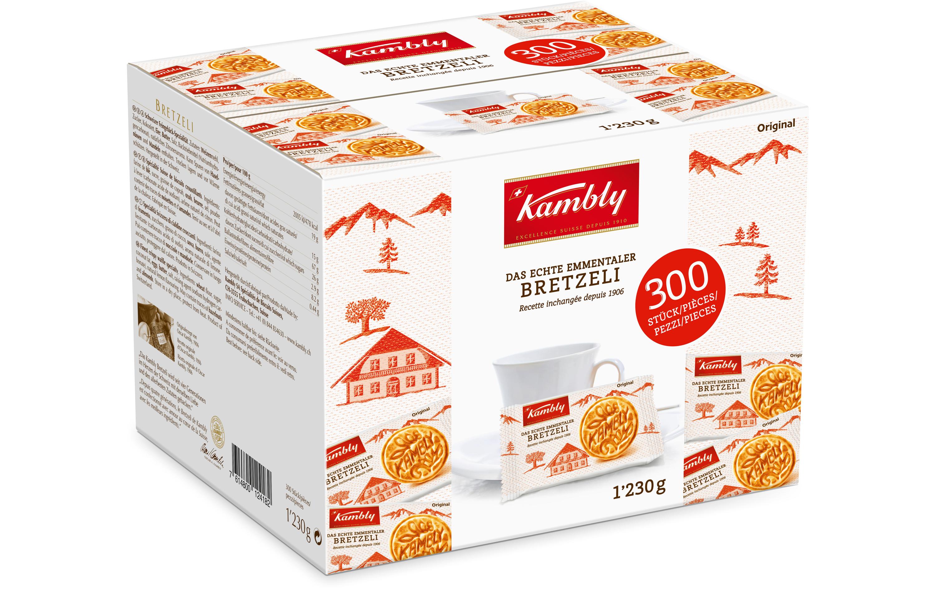 Kambly Guetzli Bretzeli Portionen 300 Stück 1.23 kg