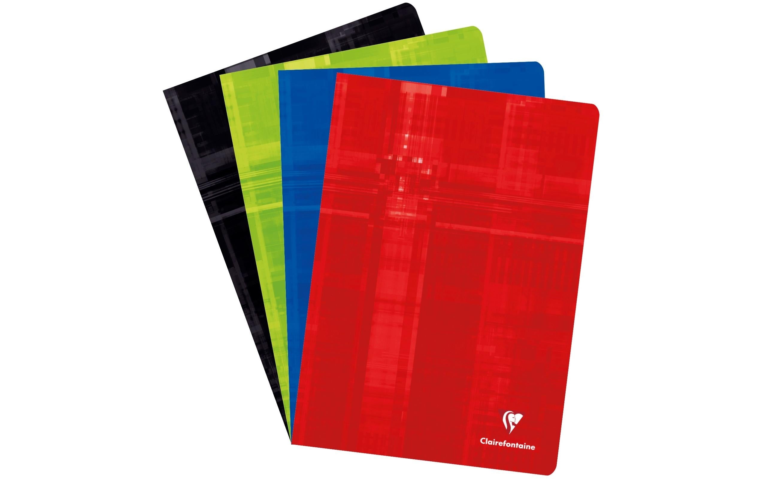 Clairefontaine Schulheft 40 Blatt, A4, liniert, assortiert, 10 Stück