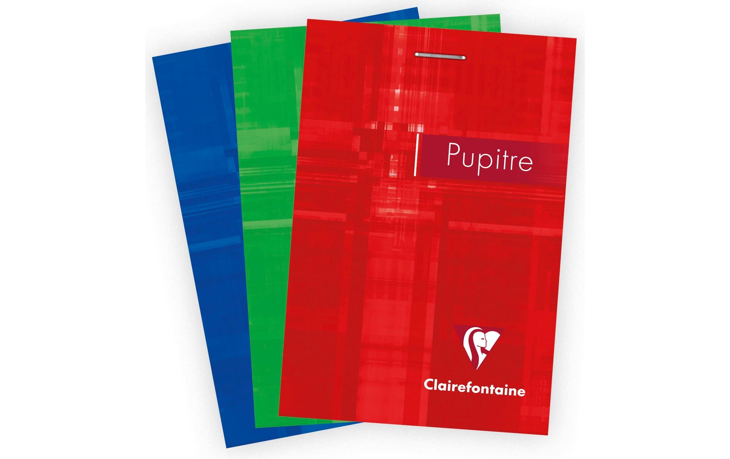 Clairefontaine Schulheft 80 Blatt, A7, 5 mm kariert, assortiert, 10 Stück