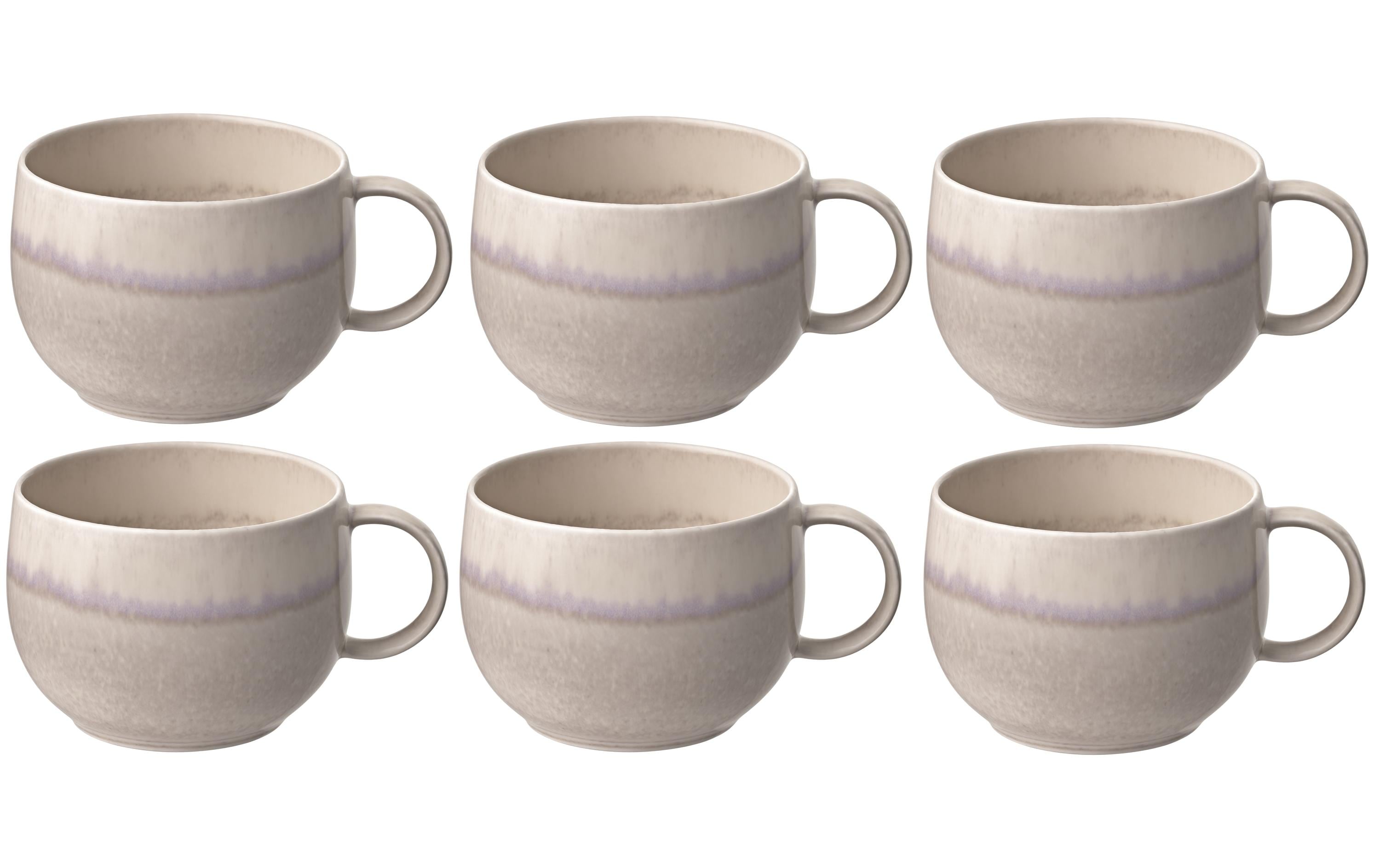 Villeroy & Boch Kaffeetasse Perlemor Sand 190 ml, 6 Stück, Beige