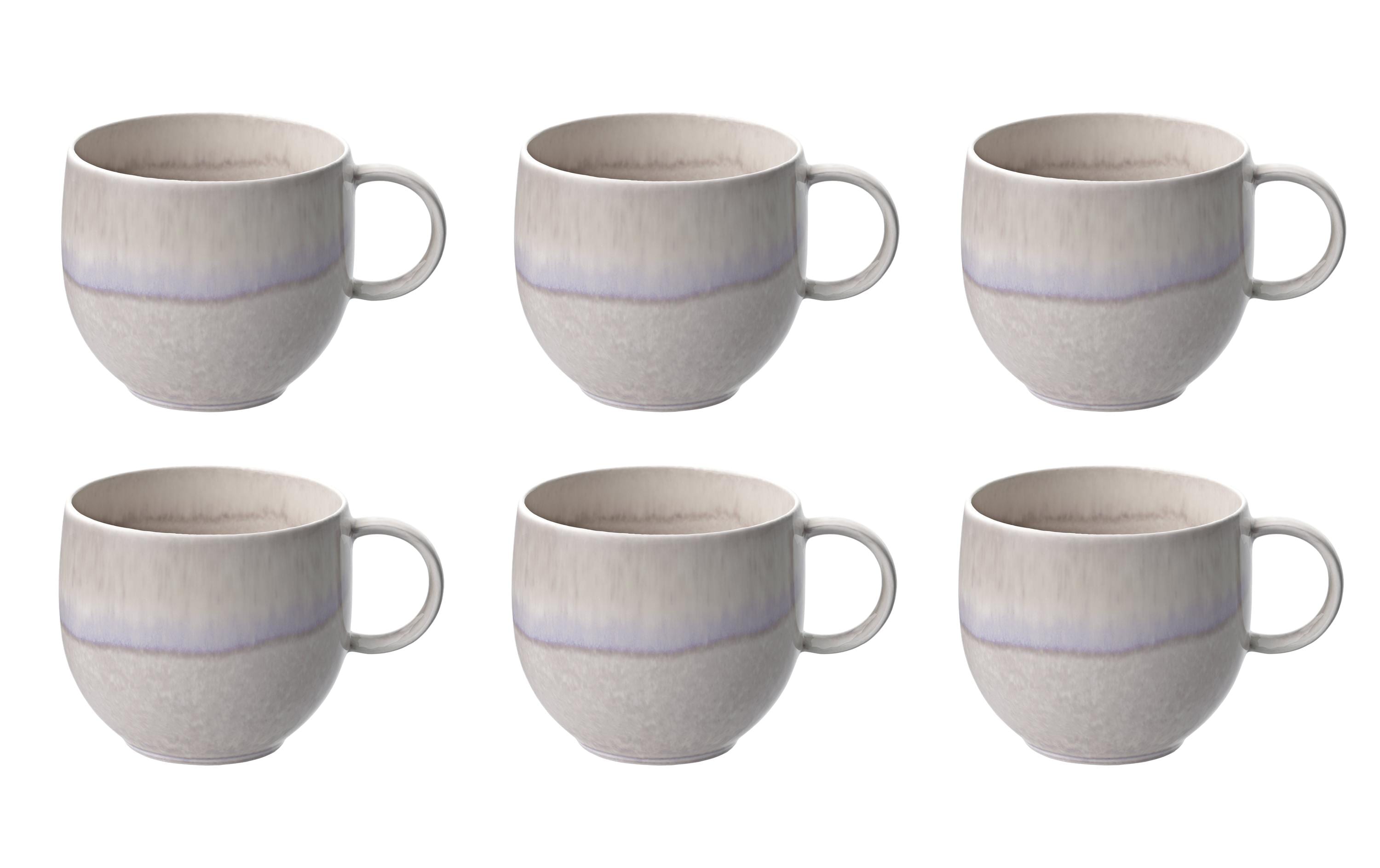 Villeroy & Boch Kaffeetasse Perlemor Sand 290 ml, 6 Stück, Beige