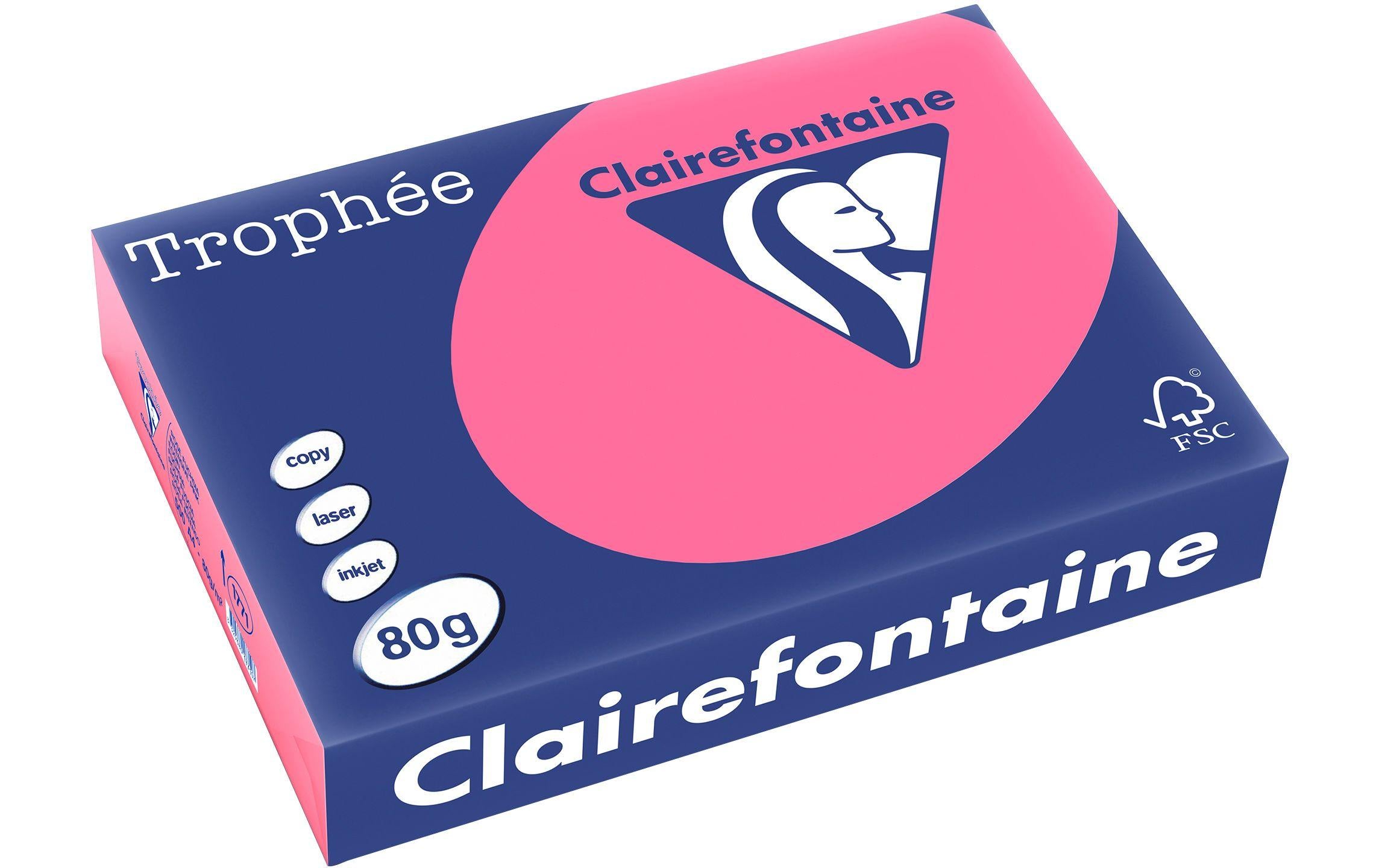 Clairefontaine Kopierpapier Trophée Colored Copy FSC A4, Pink, 80 g/m²
