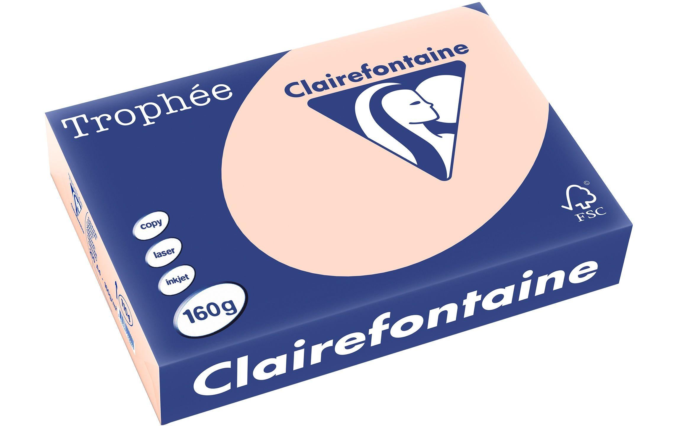 Clairefontaine Kopierpapier Trophée Colored Copy FSC A4, Koralle, 160 g/m²