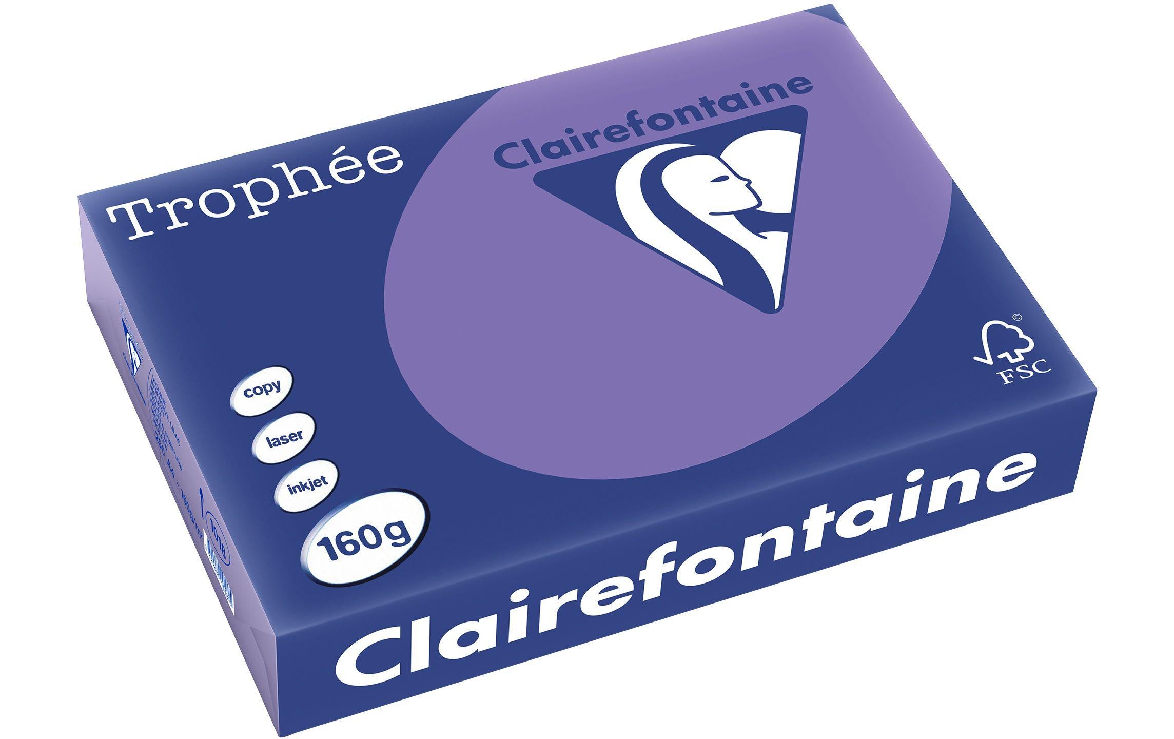 Clairefontaine Kopierpapier Trophée Colored Copy FSC A4, Violett, 160 g/m²