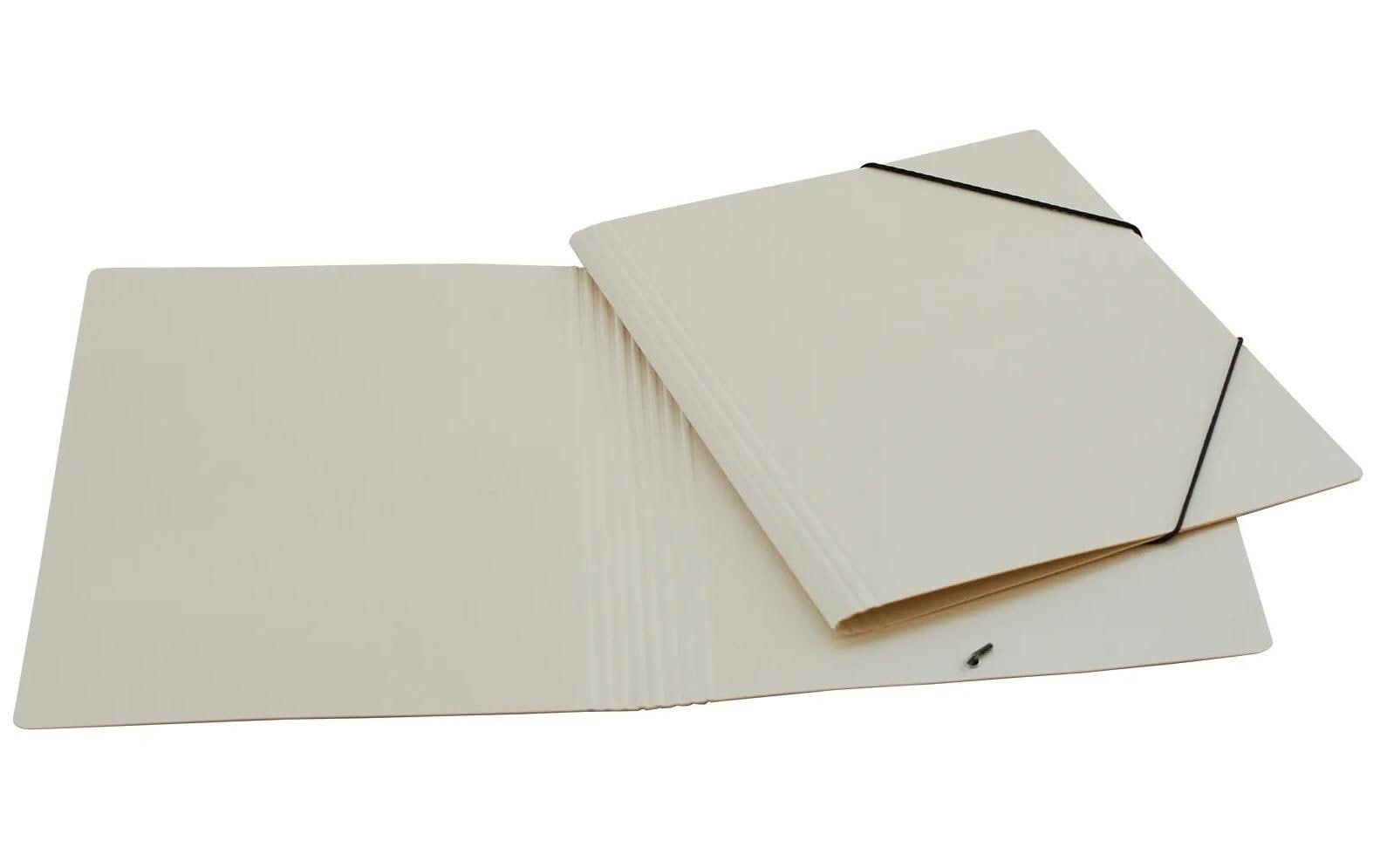 EROLA Gummibandmappe A4 Pressspan Chamois