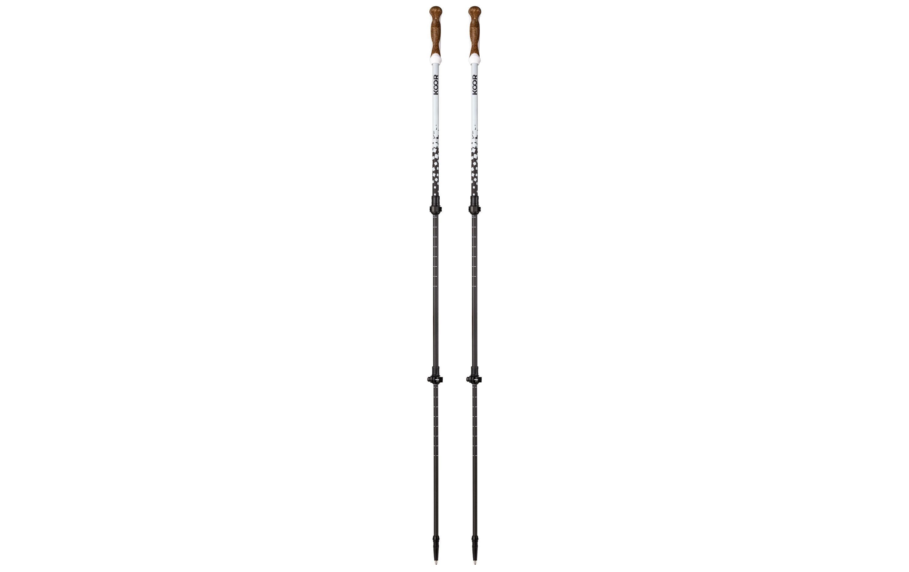 KOOR Wanderstock Carbon Castoor Weiss