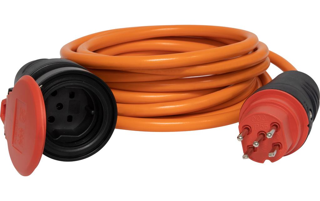 Brennenstuhl Verlängerungskabel 5 m T15 - T15 Orange