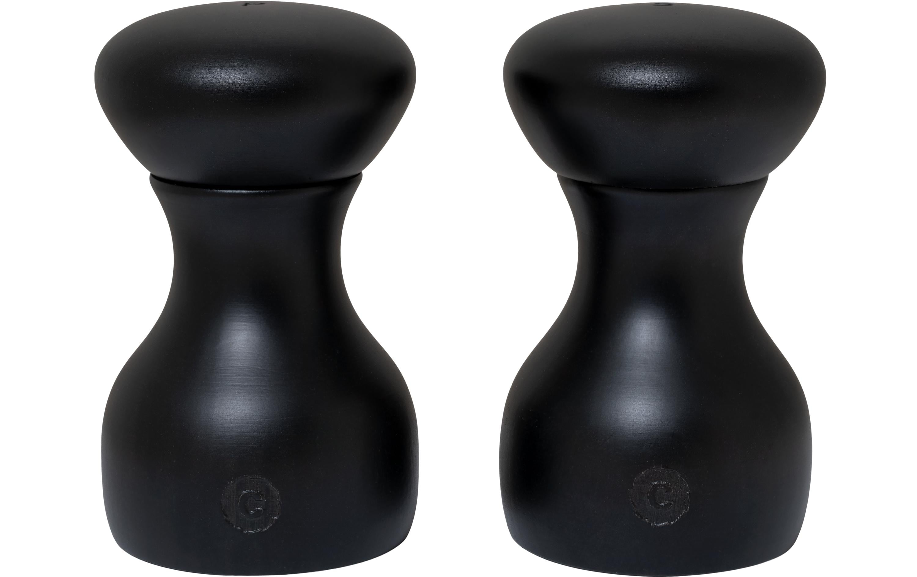 Crushgrind Salz- und Pfeffermühle Lyon 2er Set, 9.6 cm, Schwarz