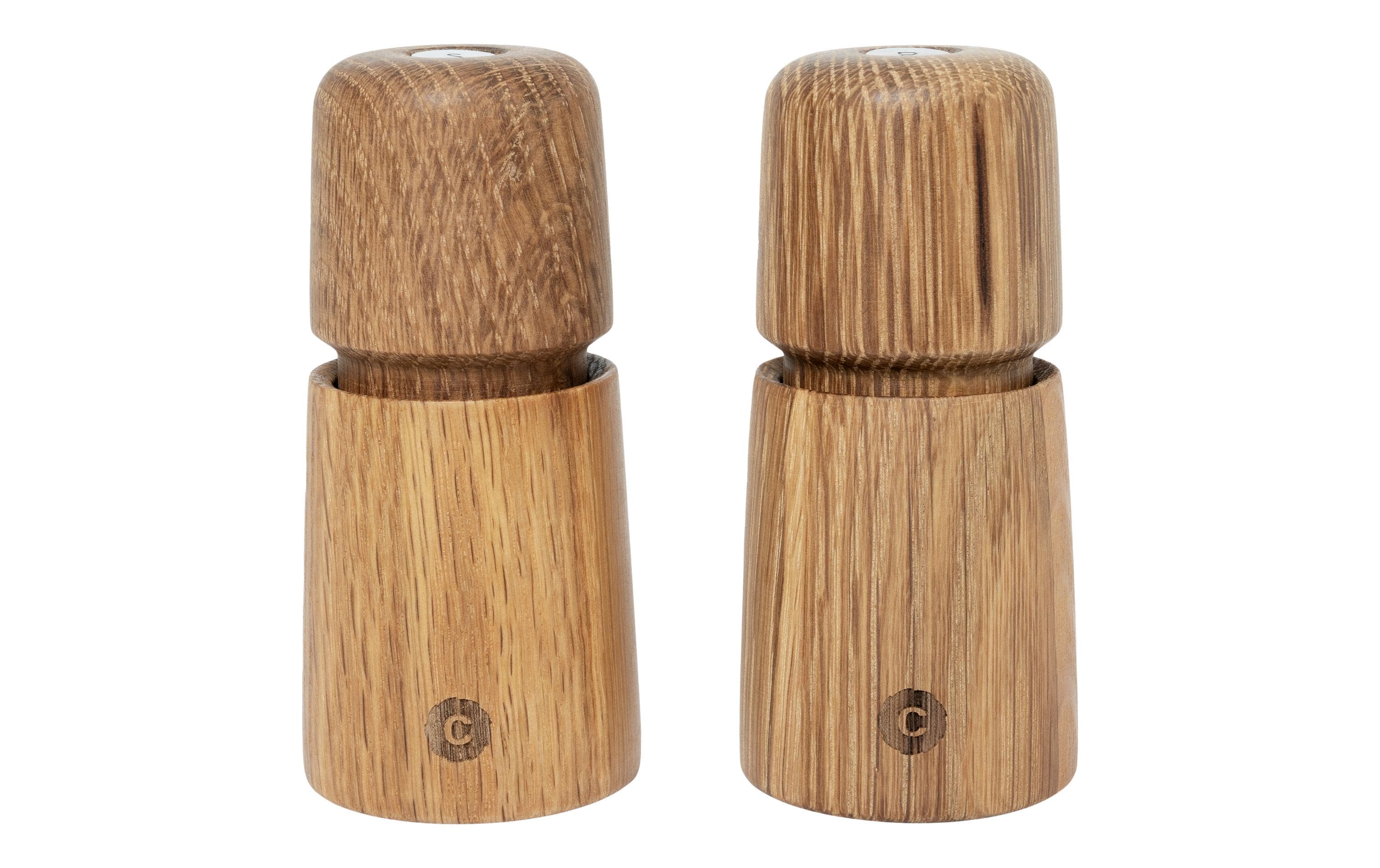Crushgrind Salz- und Pfeffermühle Stockholm 2er Set, 11 cm, Hellbraun