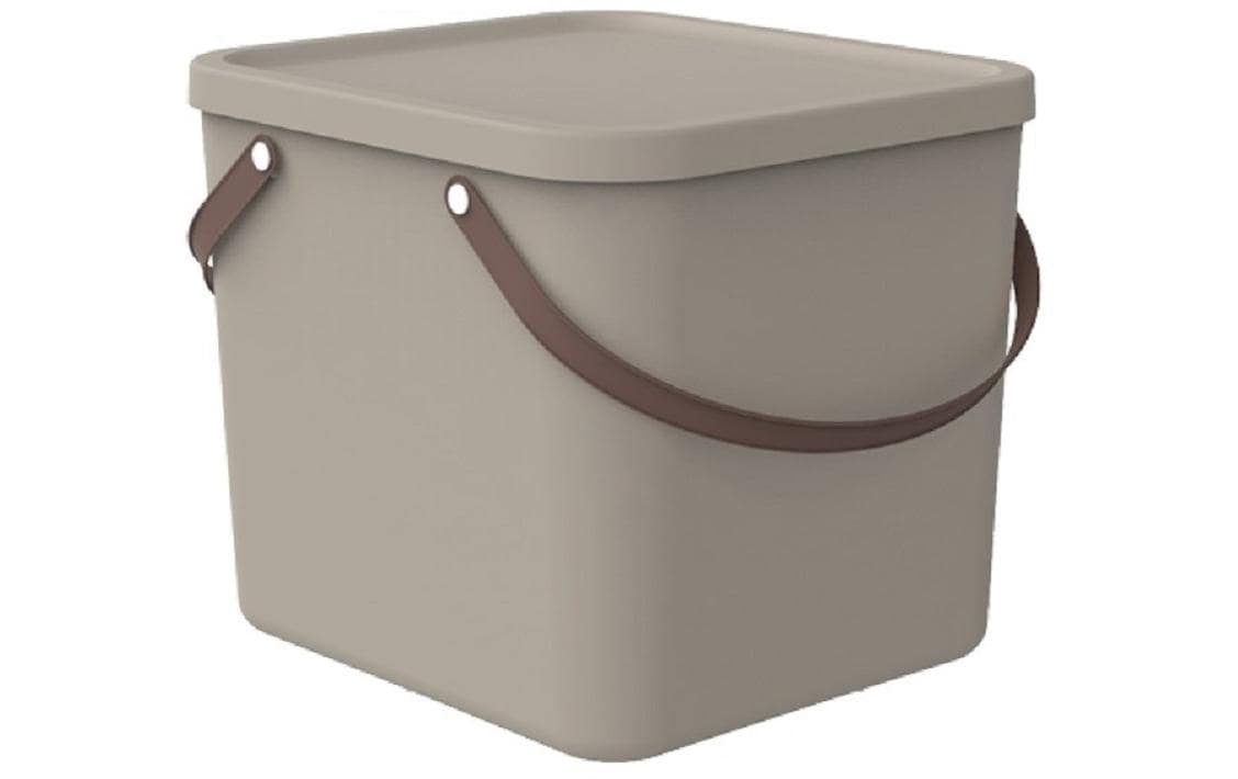 Rotho Aufbewahrungsbox Albula 40 l, Cappuccino