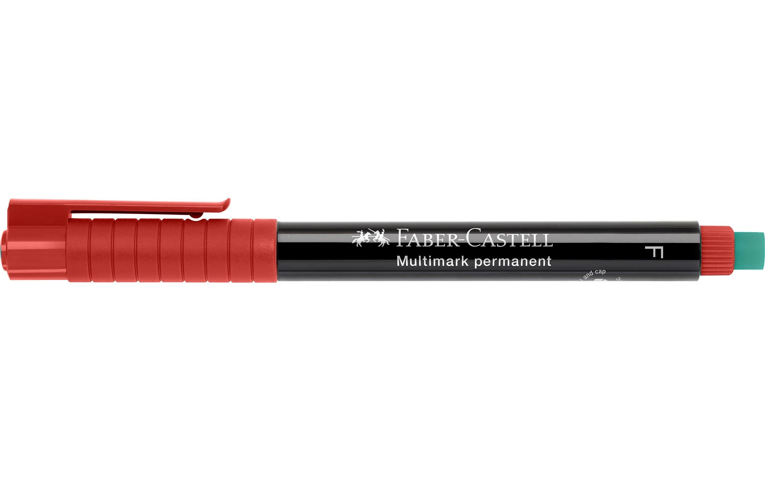 Faber-Castell Permanent-Marker Multimark F, Rot