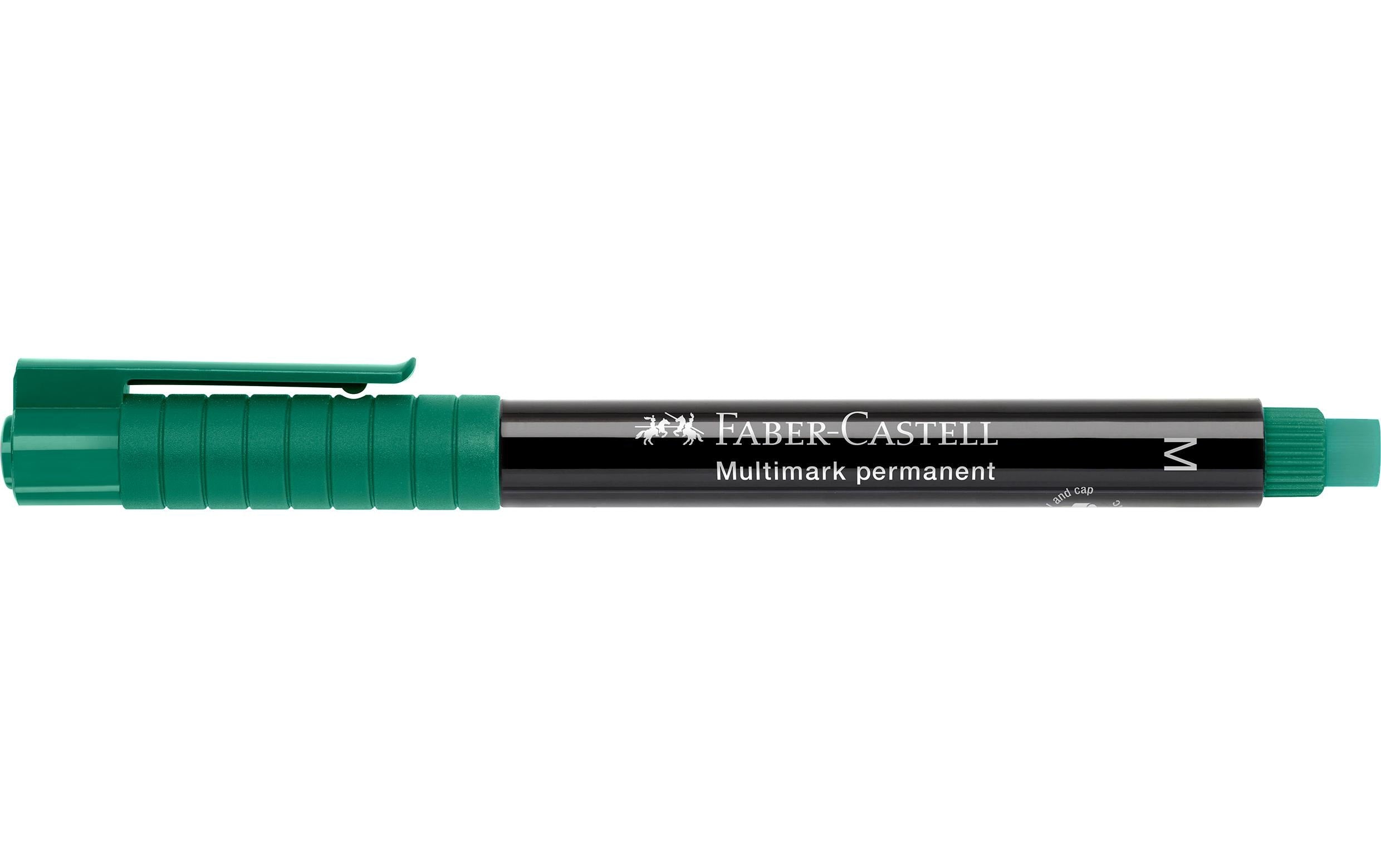 Faber-Castell Permanent-Marker Multimark M, Grün