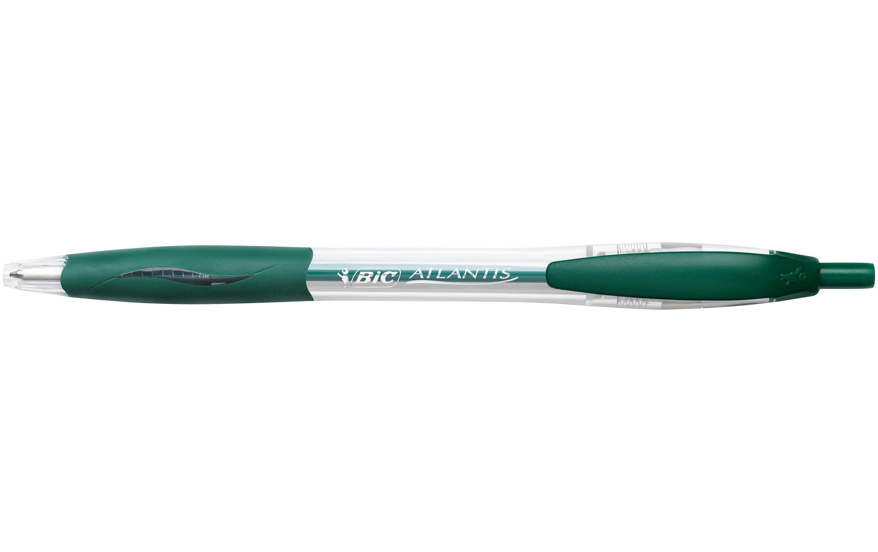 BIC Kugelschreiber Atlantis Classic 0.32 mm, Grün, 12 Stück