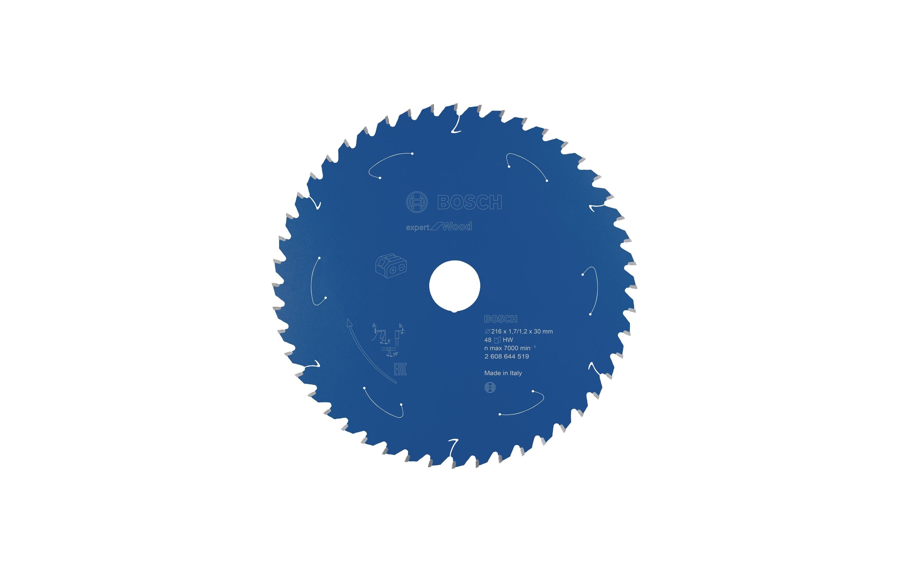 Bosch Professional Kreissägeblatt Expert for Wood 216 x 1.7 x 30 mm, 48 Z