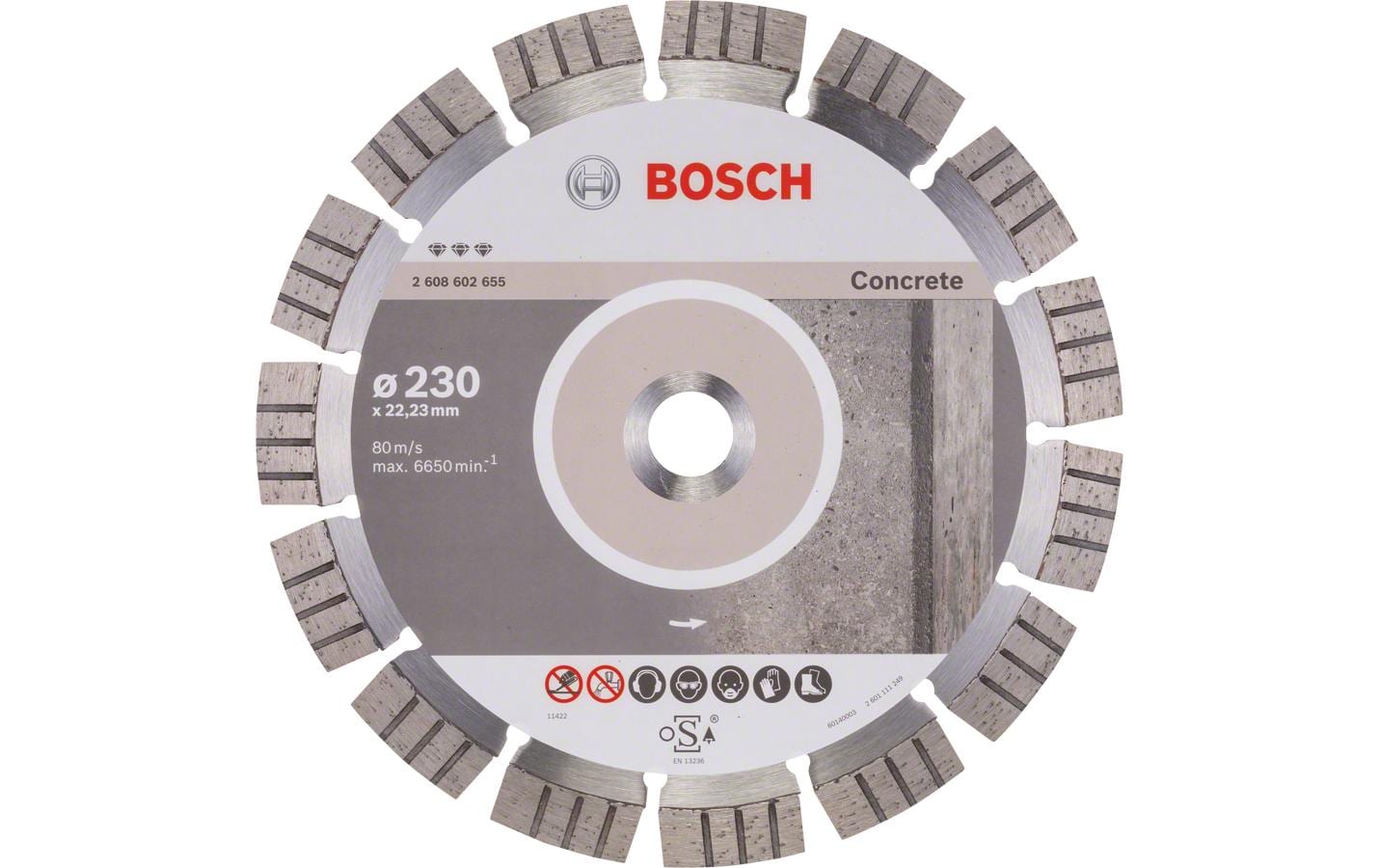 Bosch Professional Diamanttrennscheibe Best for Concrete, 230 x 2.4 x 15 mm