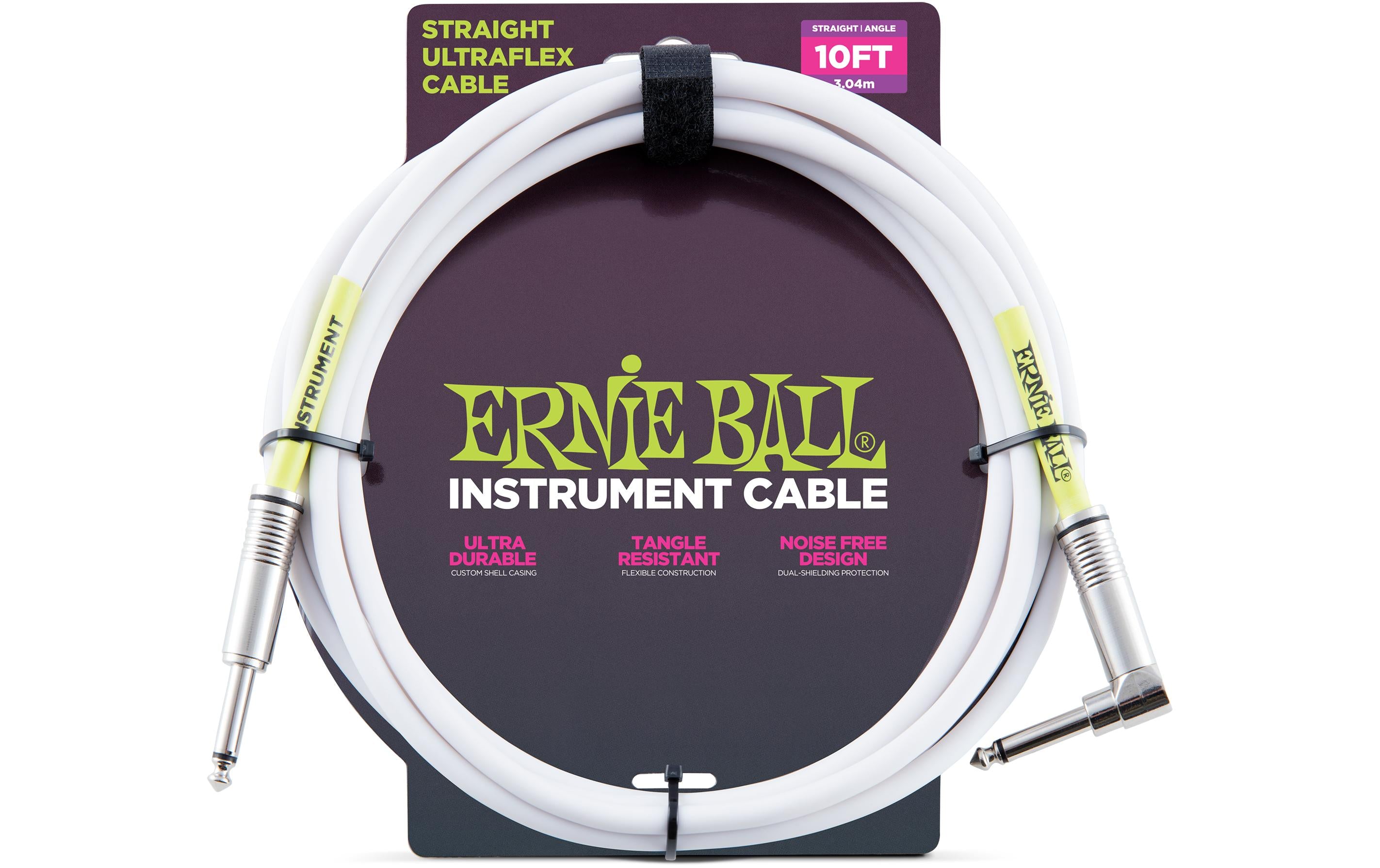 Ernie Ball Instrumentenkabel 6049 – 3.05 m, Weiss