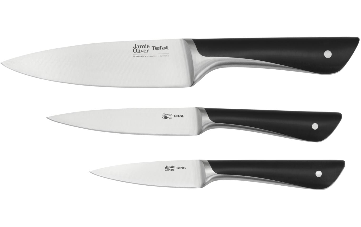 Tefal Messer-Set Jamie Oliver 3-teilig, Schwarz
