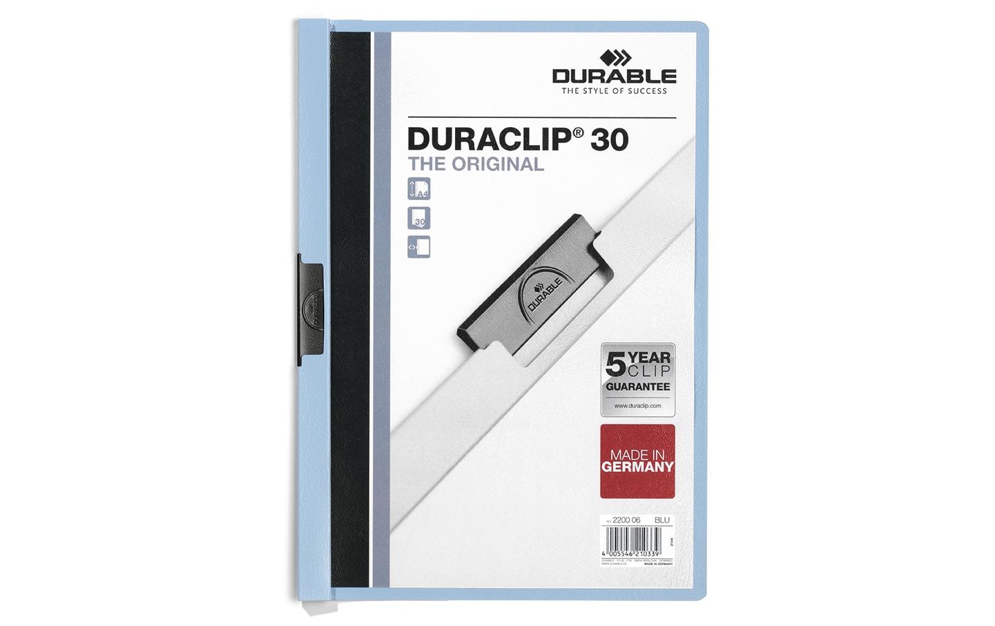 DURABLE Klemmhefter Duraclip 30 Blau