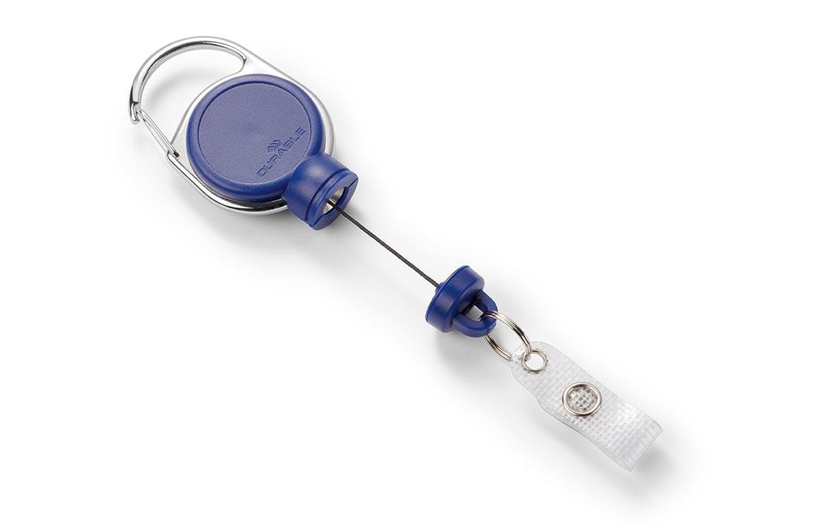 DURABLE Ausweishalter Jojo Extra Strong mit Clip, Dunkelblau