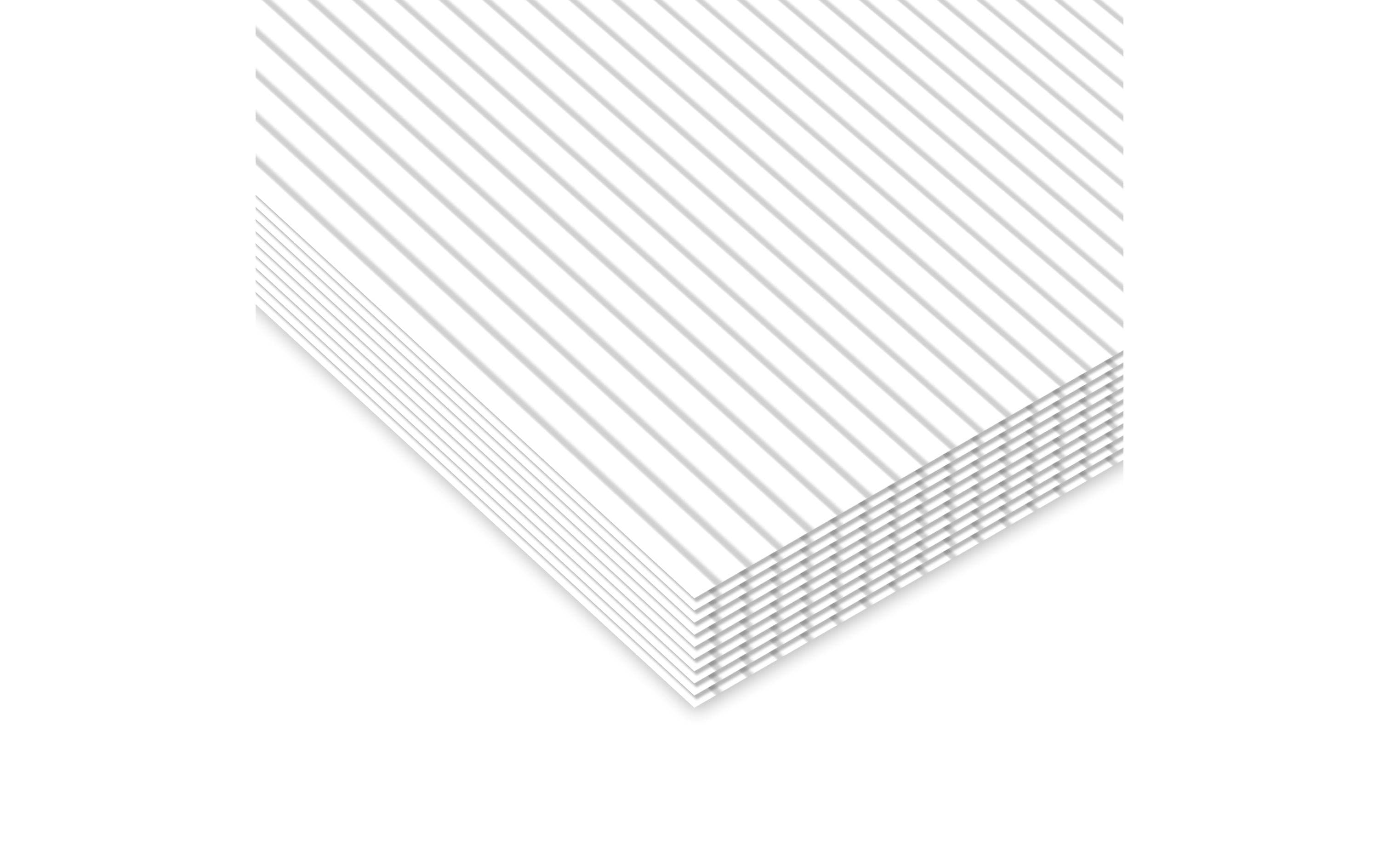 URSUS Wellpapier 50 x 70 cm 10 Stück, Weiss
