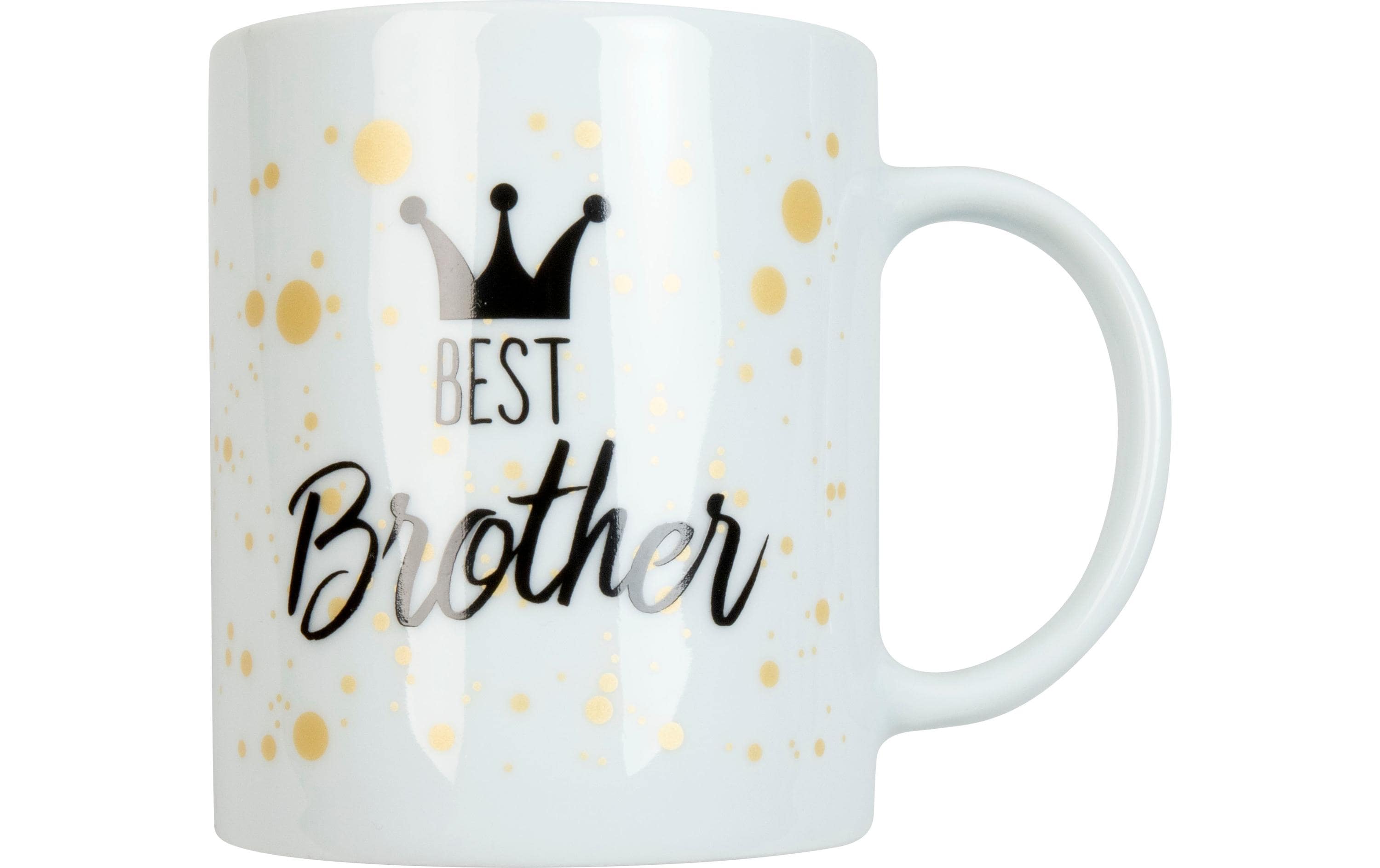 Könitz Kaffeetasse Best Brother 300 ml, 1 Stück, Weiss