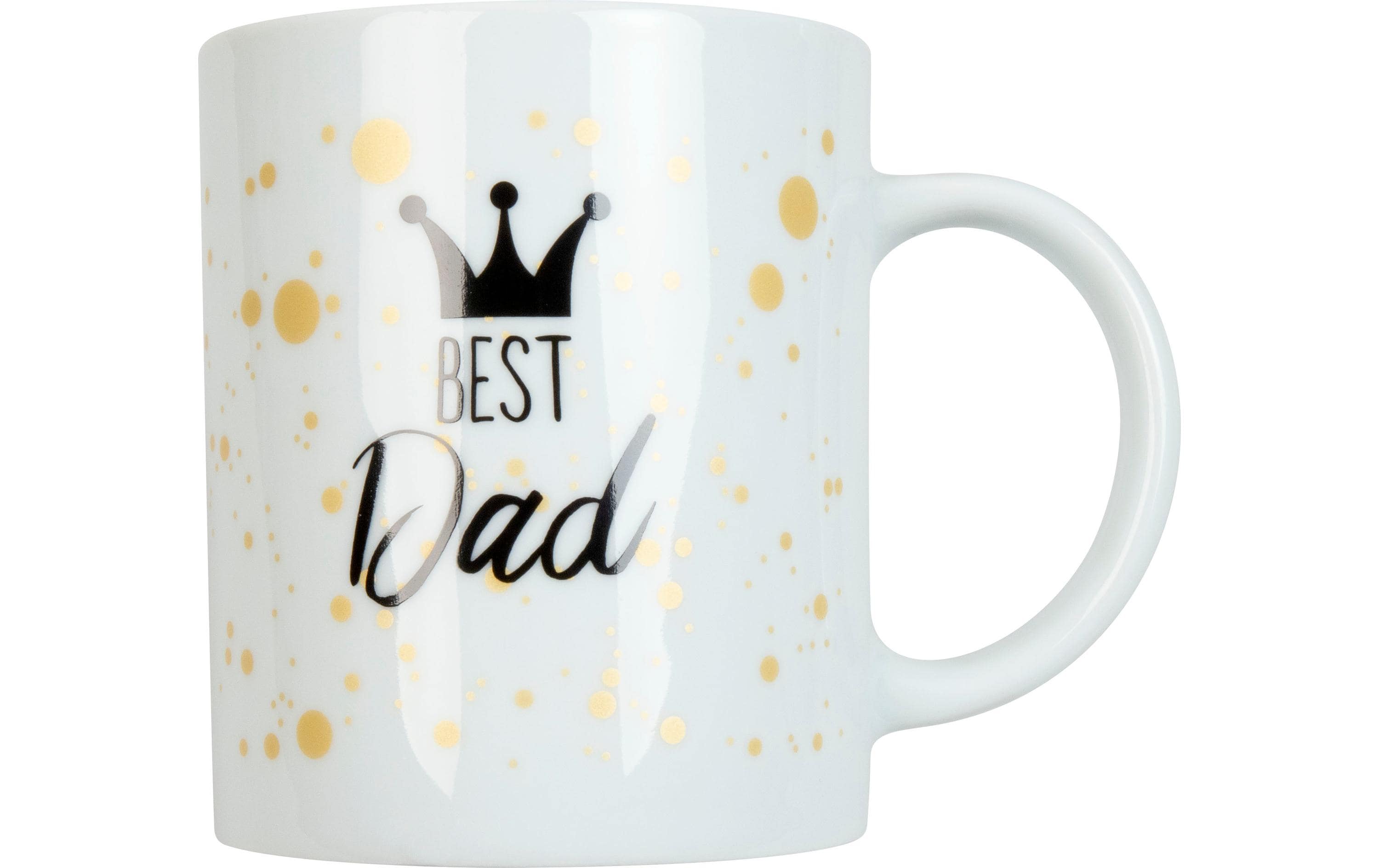 Könitz Kaffeetasse Best Dad 300 ml, 1 Stück, Weiss