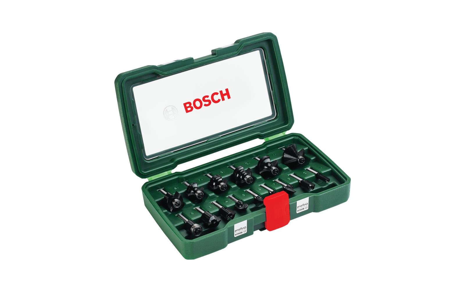 Bosch Fräserset HM 1/4, 15-teilig
