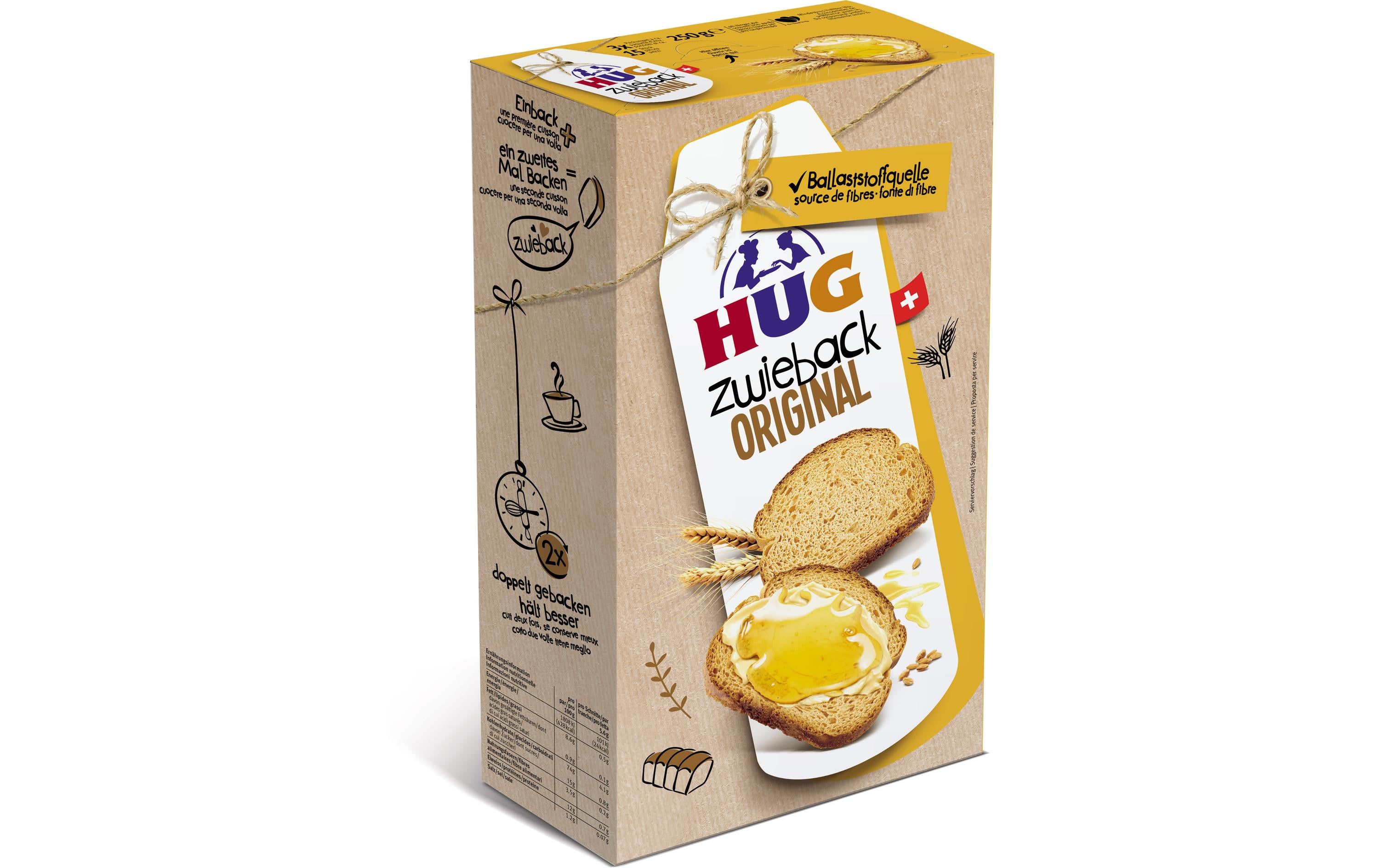 HUG Zwieback Original 250 g