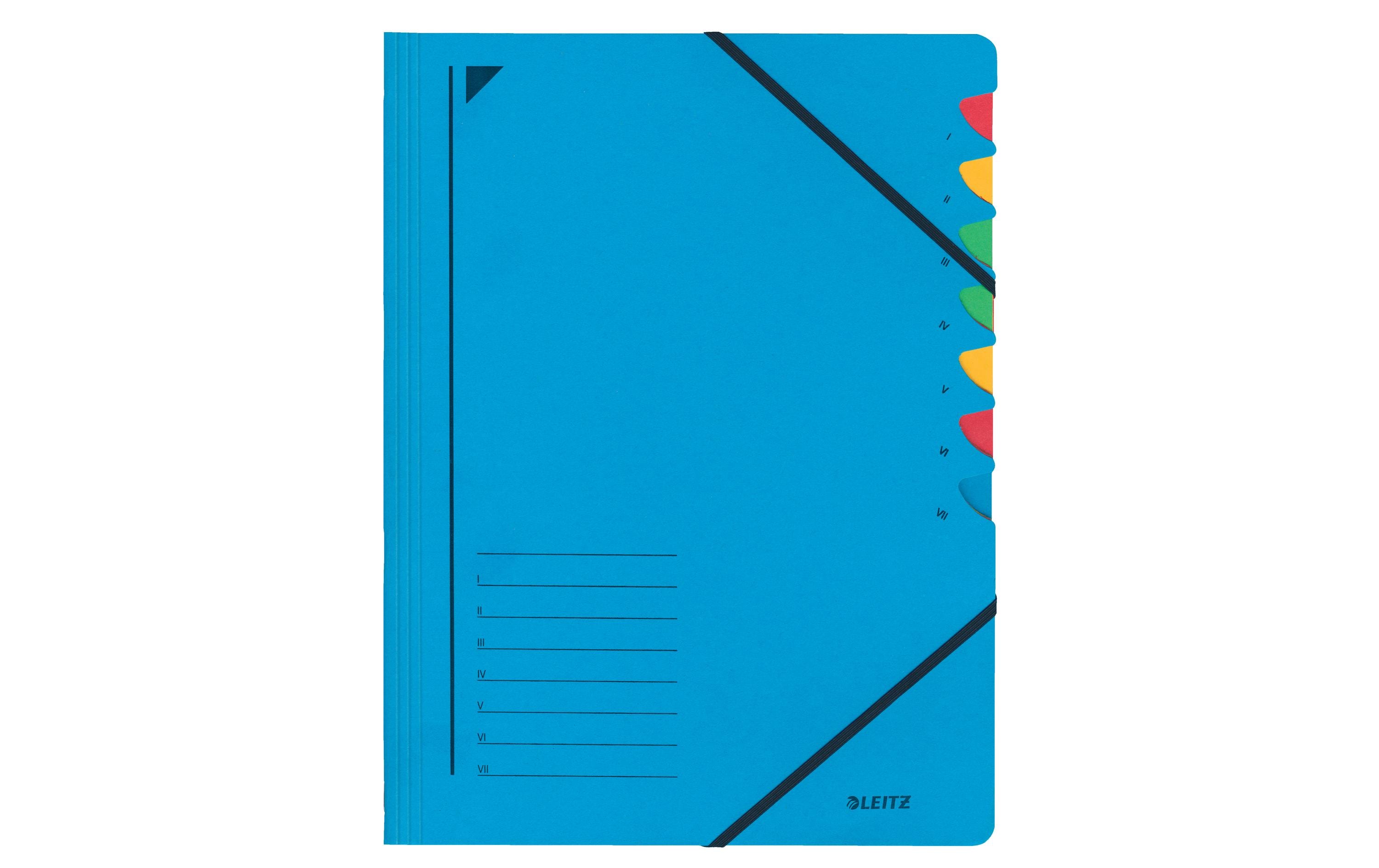 Leitz Ordnungsmappe Ordnungsmappe 7-teilig, Blau