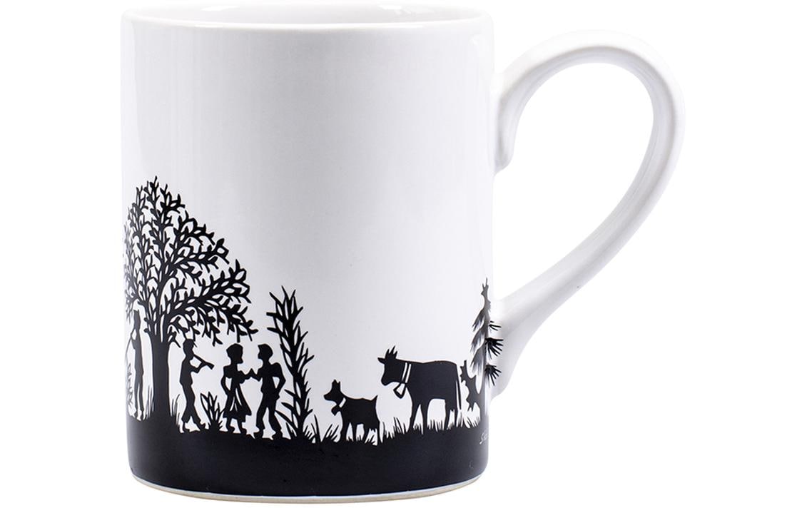 Kadastar Universaltasse Bergchilbi 400 ml, 1 Stück, Schwarz/Weiss