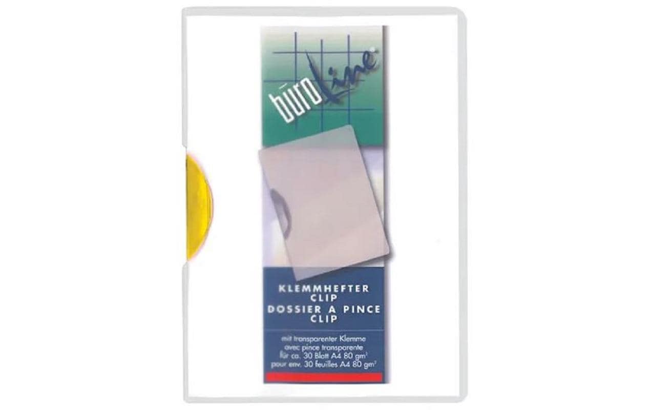 Büroline Klemmhefter Clip A4 Gelb/Transparent