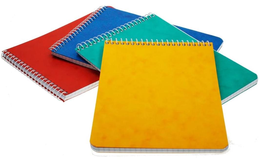 Büroline Notizheft 11.1 x 7.6 cm Quer, kariert, assortiert