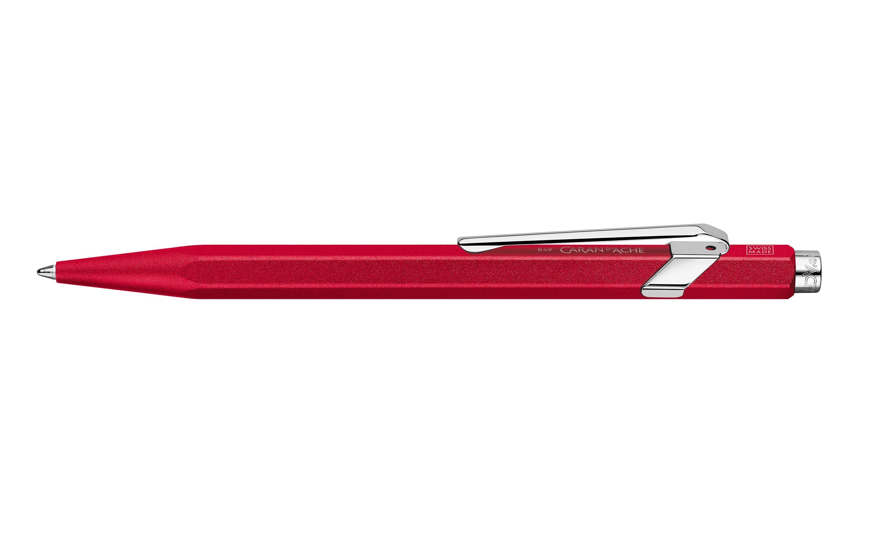 Caran d'Ache Kugelschreiber 849 Colormat-x Rot Medium (M)