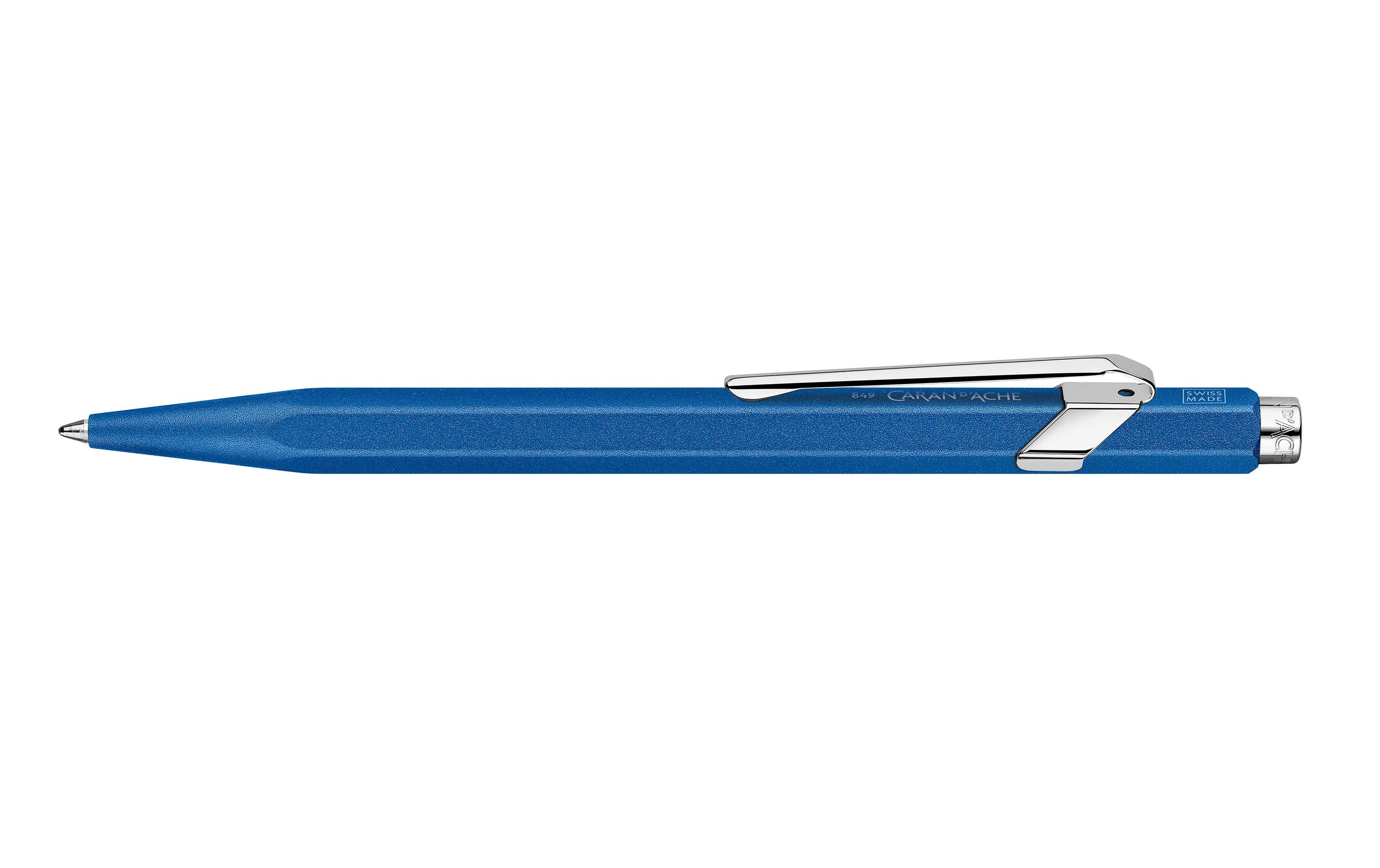 Caran d'Ache Kugelschreiber 849 Colormat-x Blau Medium (M)