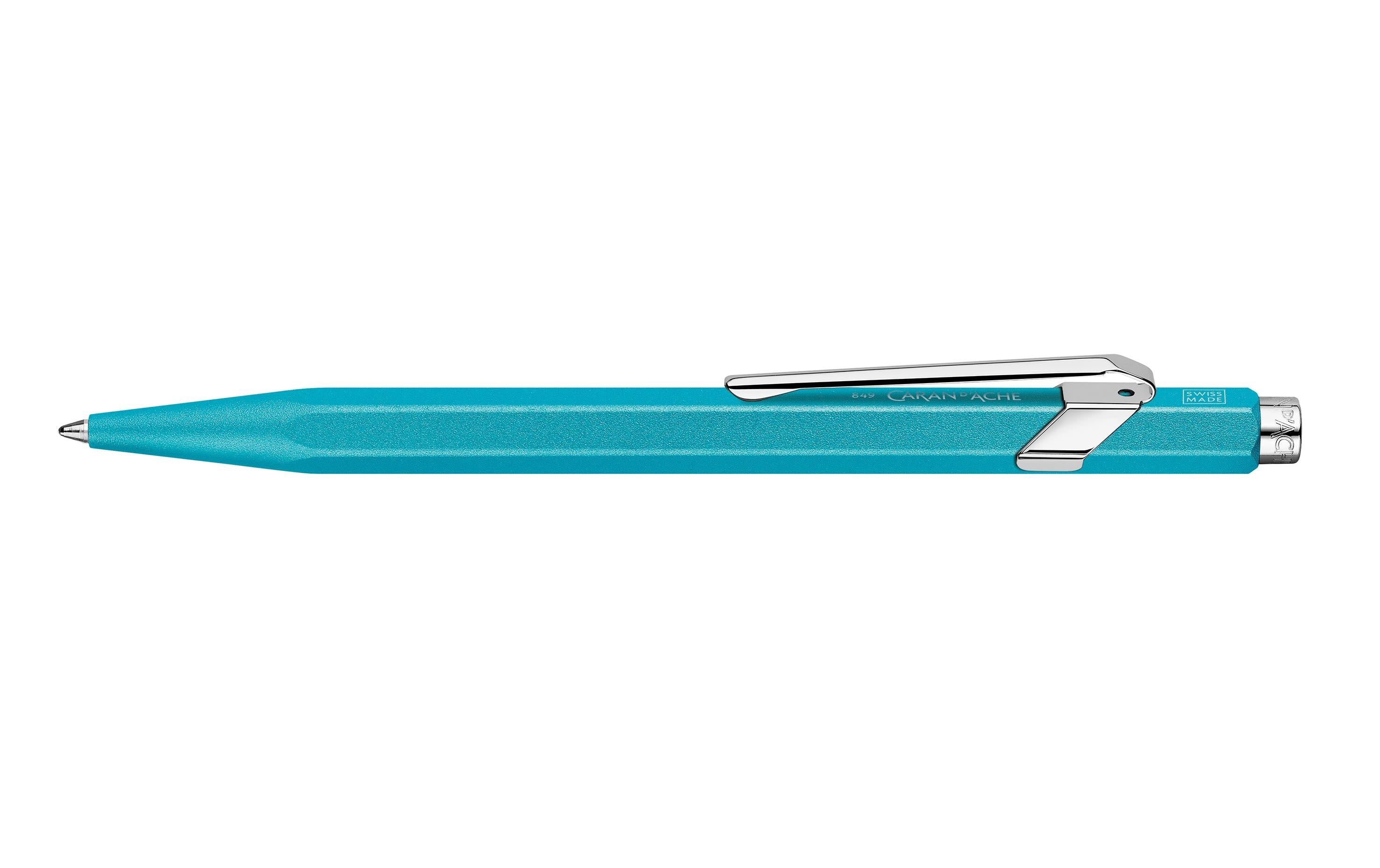 Caran d'Ache Kugelschreiber 849 Colormat-x Türkis Medium (M)