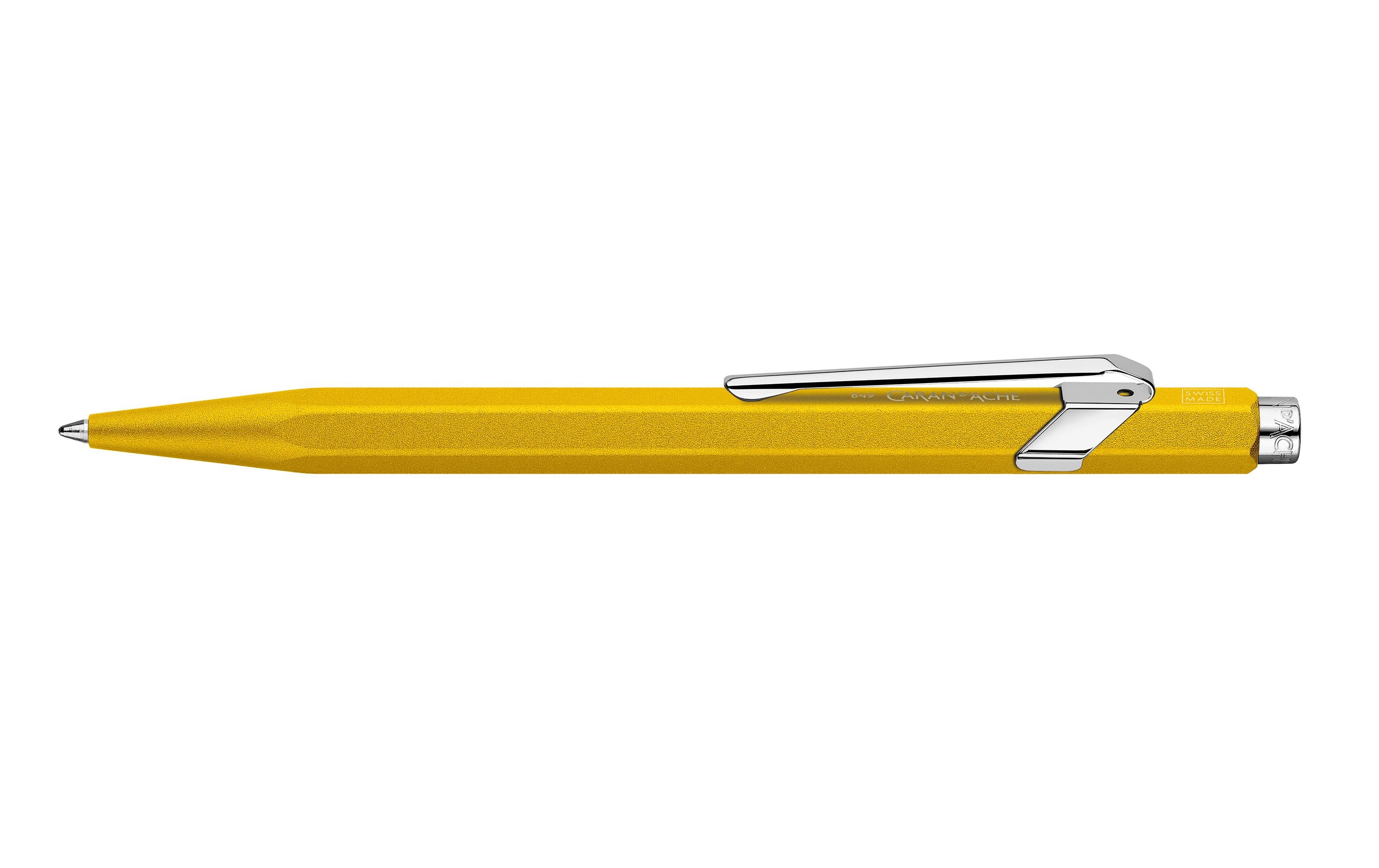 Caran d'Ache Kugelschreiber 849 Colormat-x Gelb Medium (M)