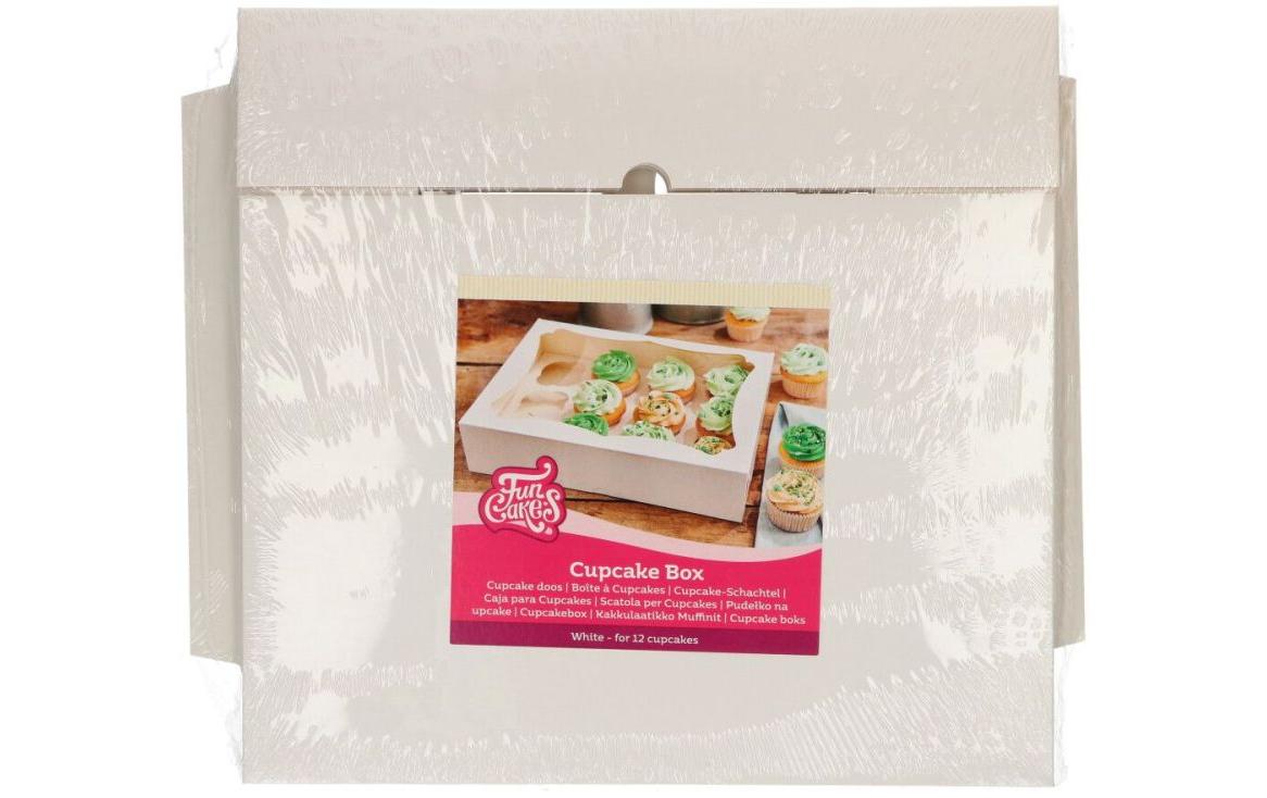 Funcakes Cupcake-Box für 12 Cupcakes, 3 Stück