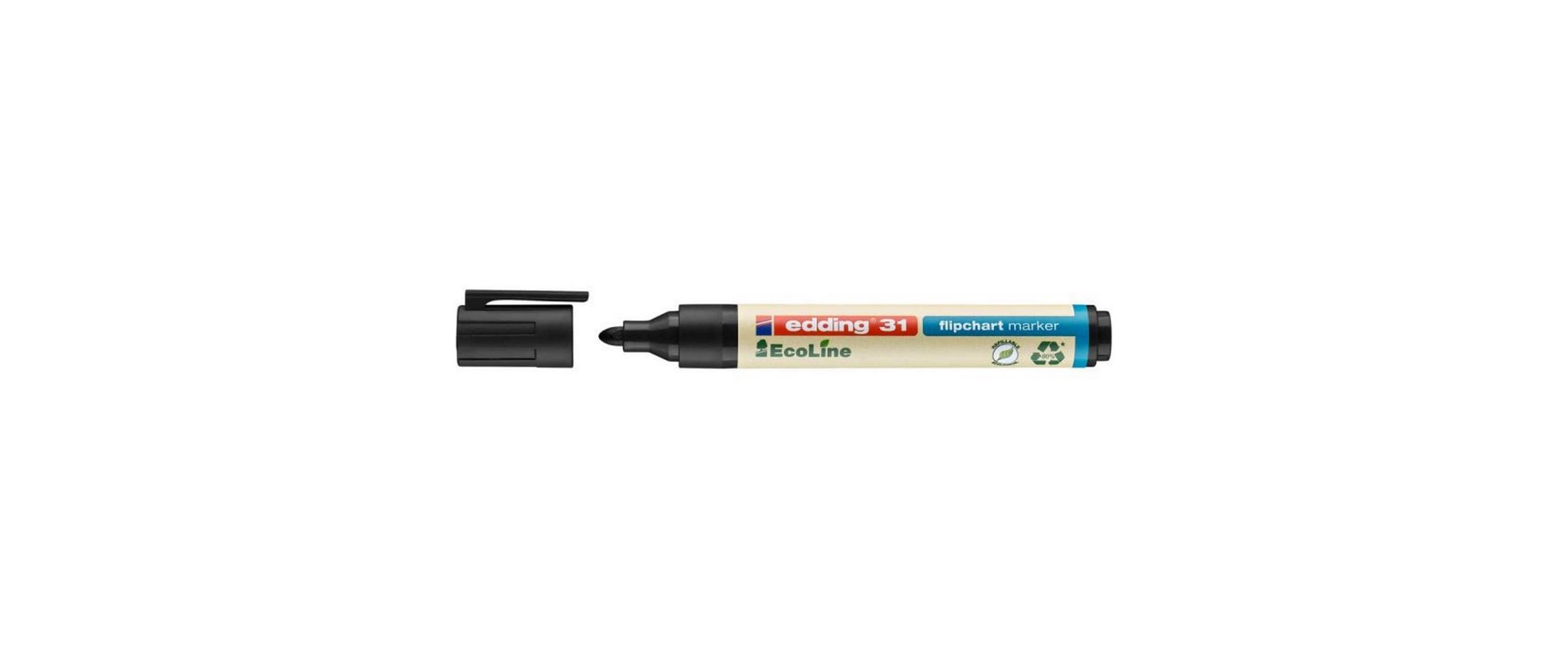 edding Flipchart-Marker 31 EcoLine Schwarz