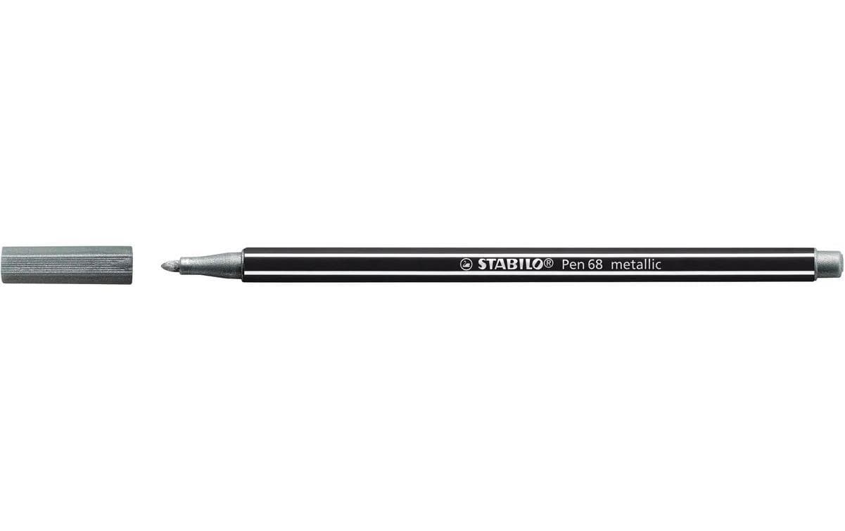 STABILO Fasermaler Pen 68 Silber metallic